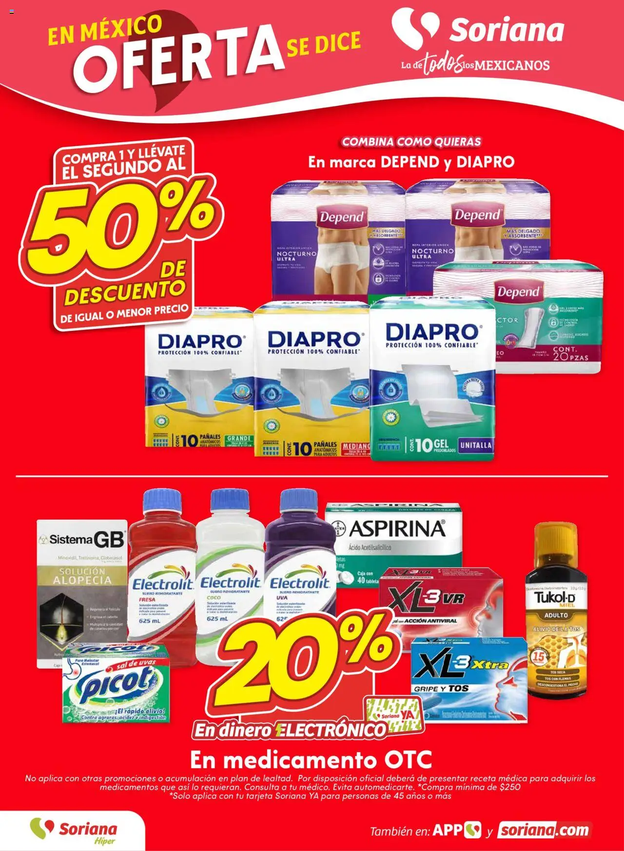 Nuevas ofertas de Soriana válidas en toda la República Mexicana desde el 09.10.2025. ¡Encuentra las mejores ofertas en Soriana - Fin de Semana Híper: Ags, Nay, Jal, Qro, Col, Mich, Gto, Hgo, Tlax, Mor, Pue, Gro, Oax, Edo. de Mex, Valle de México, Za! | Página: 6 | Productos: Fresa, Sal, Pañales, Caja