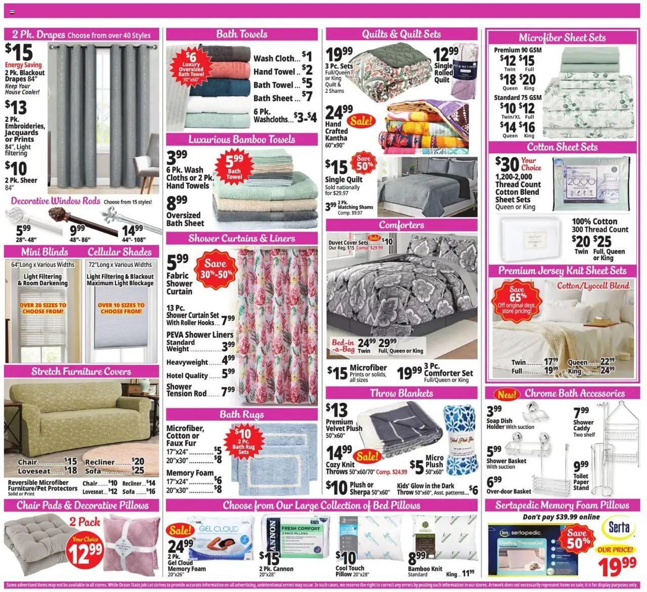 Ocean State Job Lot Weekly Ad - valid from 07.08.2025 | Page: 12 | Products: Bed, Sofa, Chair, Weight