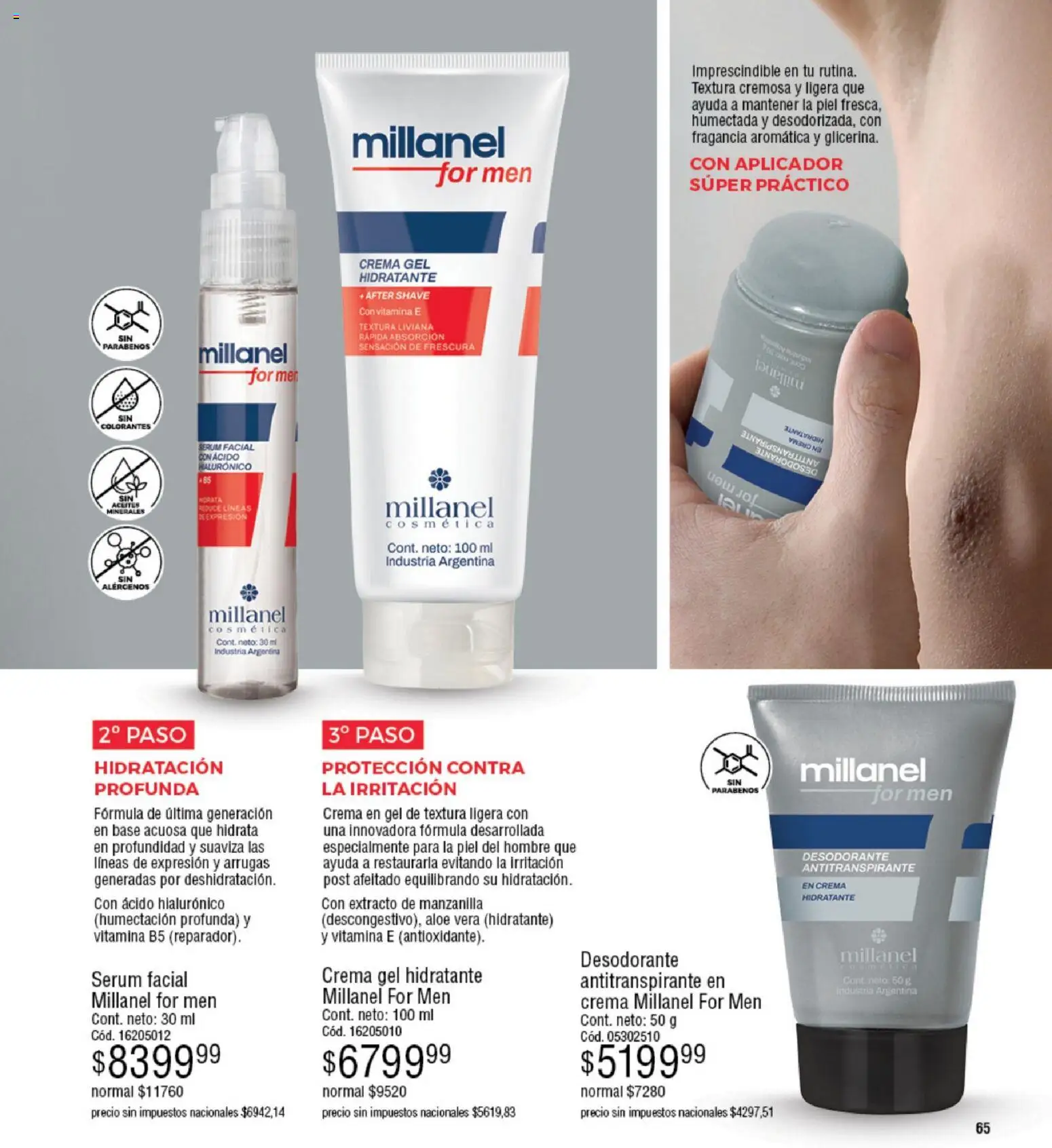 Millanel - Catálogo │ válido desde el 05.01.2026 | Página: 65 | Productos: Fragancia, Serum, Desodorante, Crema