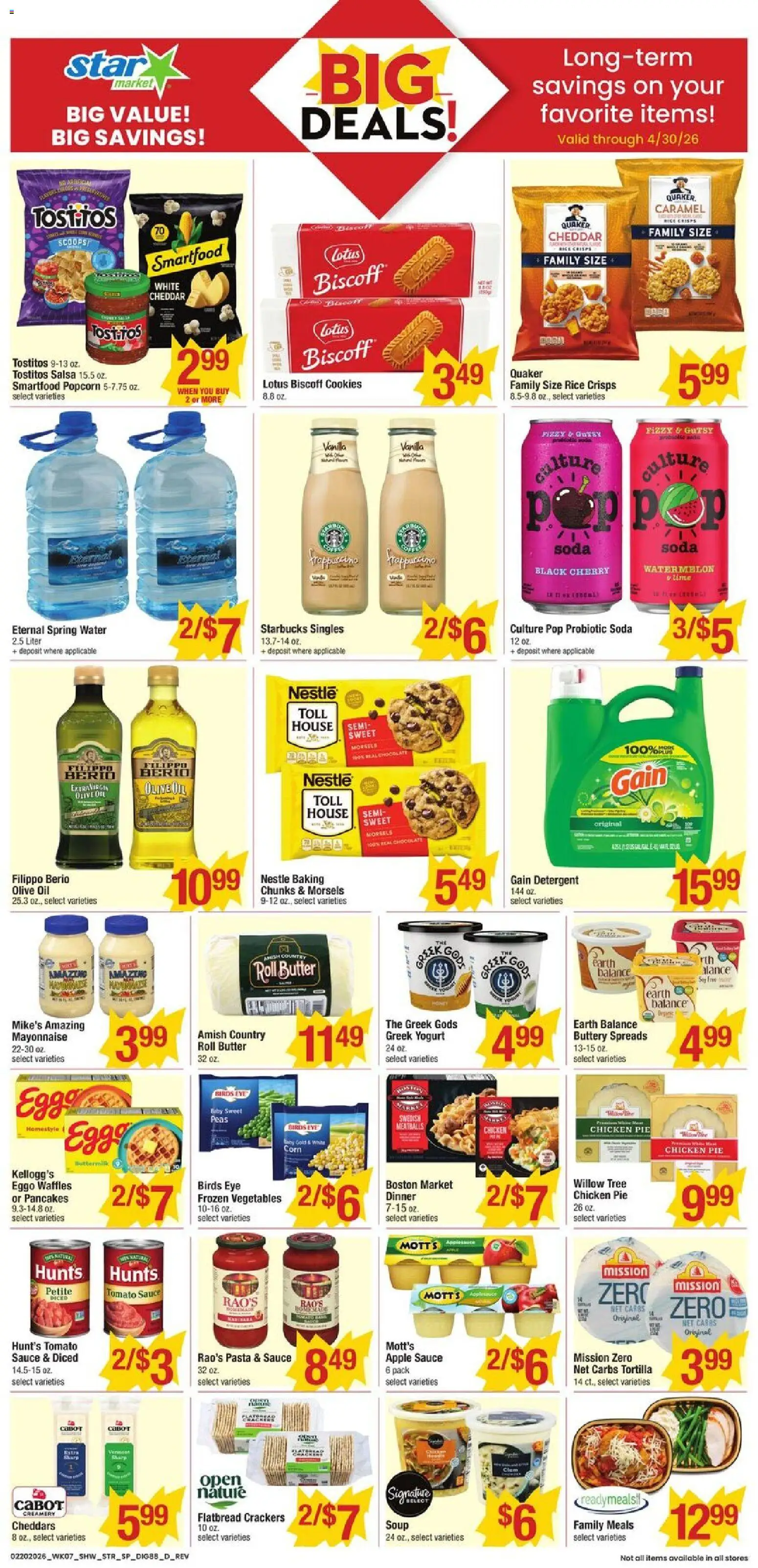 Star Market Weekly Ad - MA - valid from 20.02.2026 | Page: 6 | Products: Butter, Chocolate, Rice, Mayonnaise