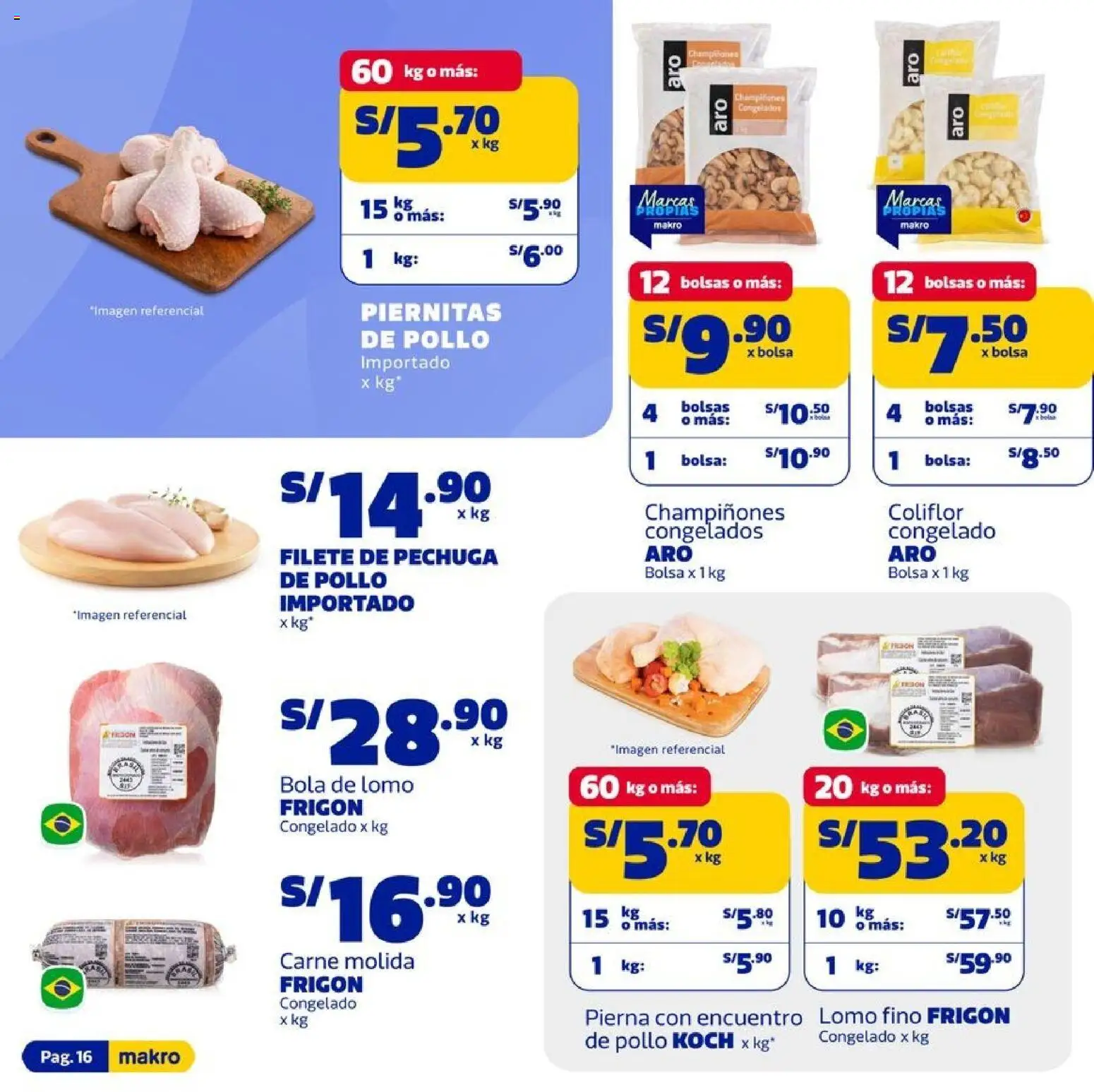 Catálogo Makro válido desde 29.01.2026 | Página: 16 | Productos: Bolsa, Champiñones