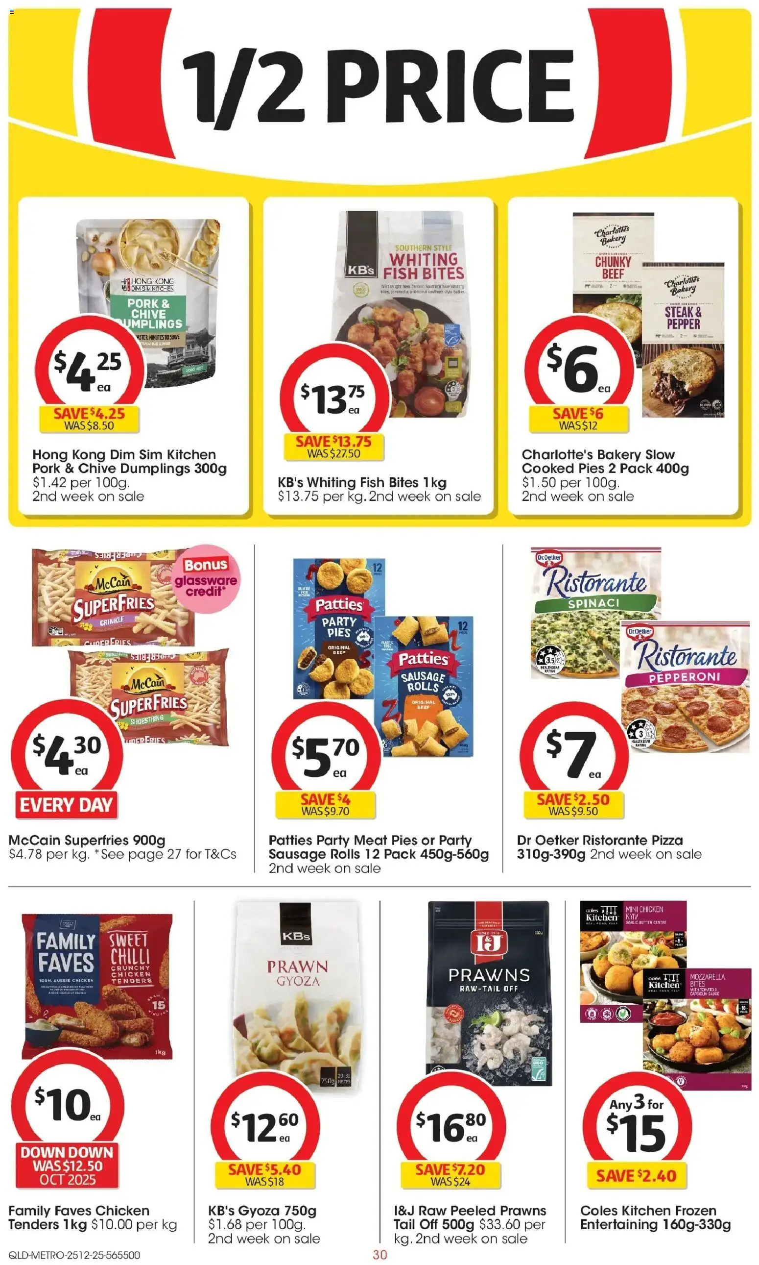 Coles catalogue - valid from 25.12.2025 | Page: 30 | Products: Prawns, Steak, Chilli, Bakery
