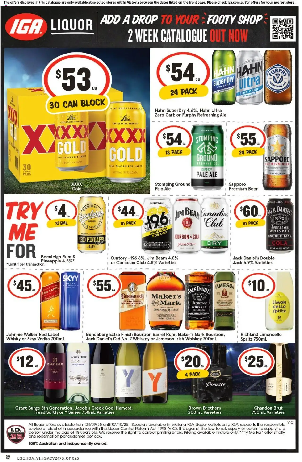 IGA catalogue - valid from 01.10.2025 | Page: 34 | Products: Toilet, Energy drink, Water, Oven