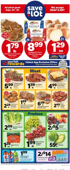 Preview of Save a Lot weekly ads valid from 24.09.2025