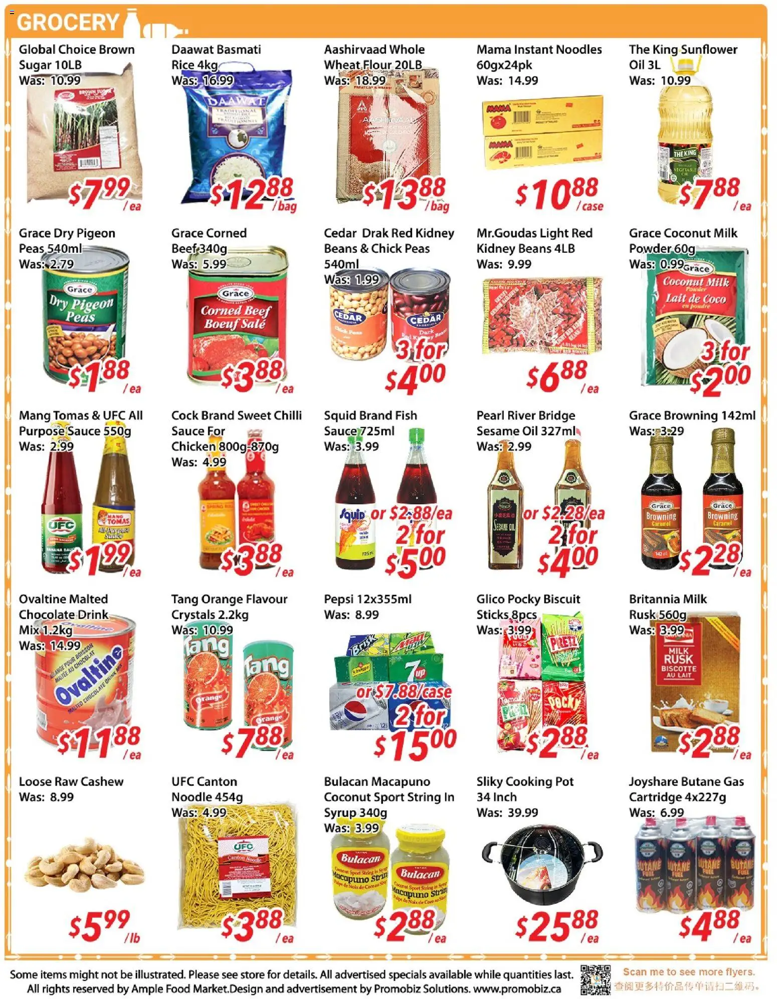 Ample Food Market flyer valid from 06.03.2026 | Page: 3 | Products: Fish, Beef, Powder, Milk