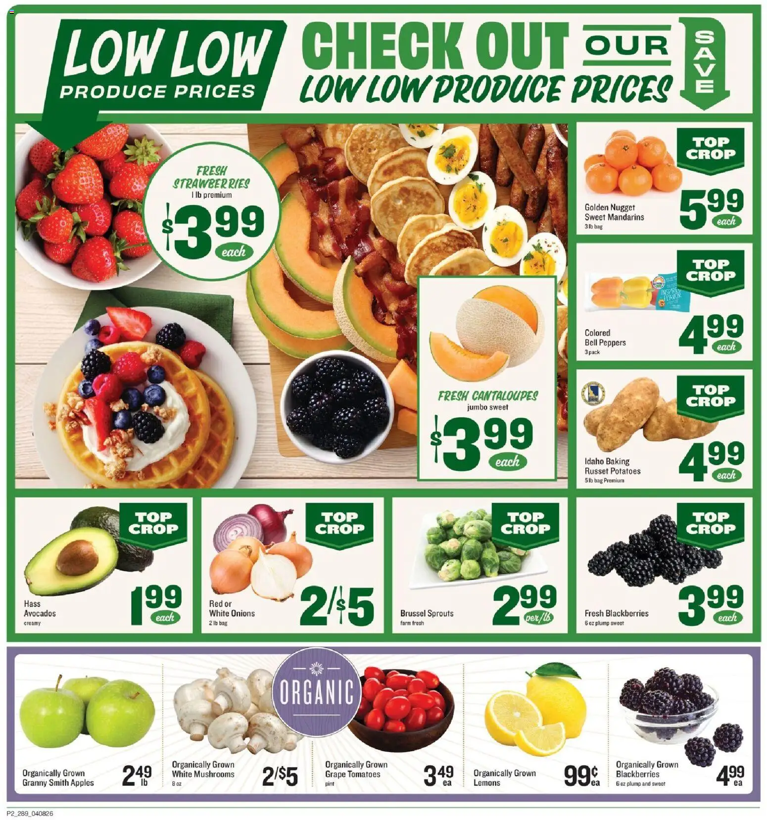 Lowes Foods Weekly Ad - GA - valid from 08.04.2026 | Page: 2 | Products: Apples, Strawberries, Potatoes, Bag