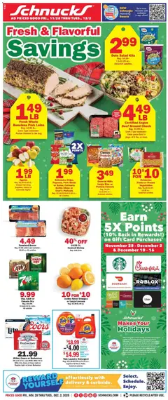 Preview of Schnucks weekly ads valid from 28.11.2025