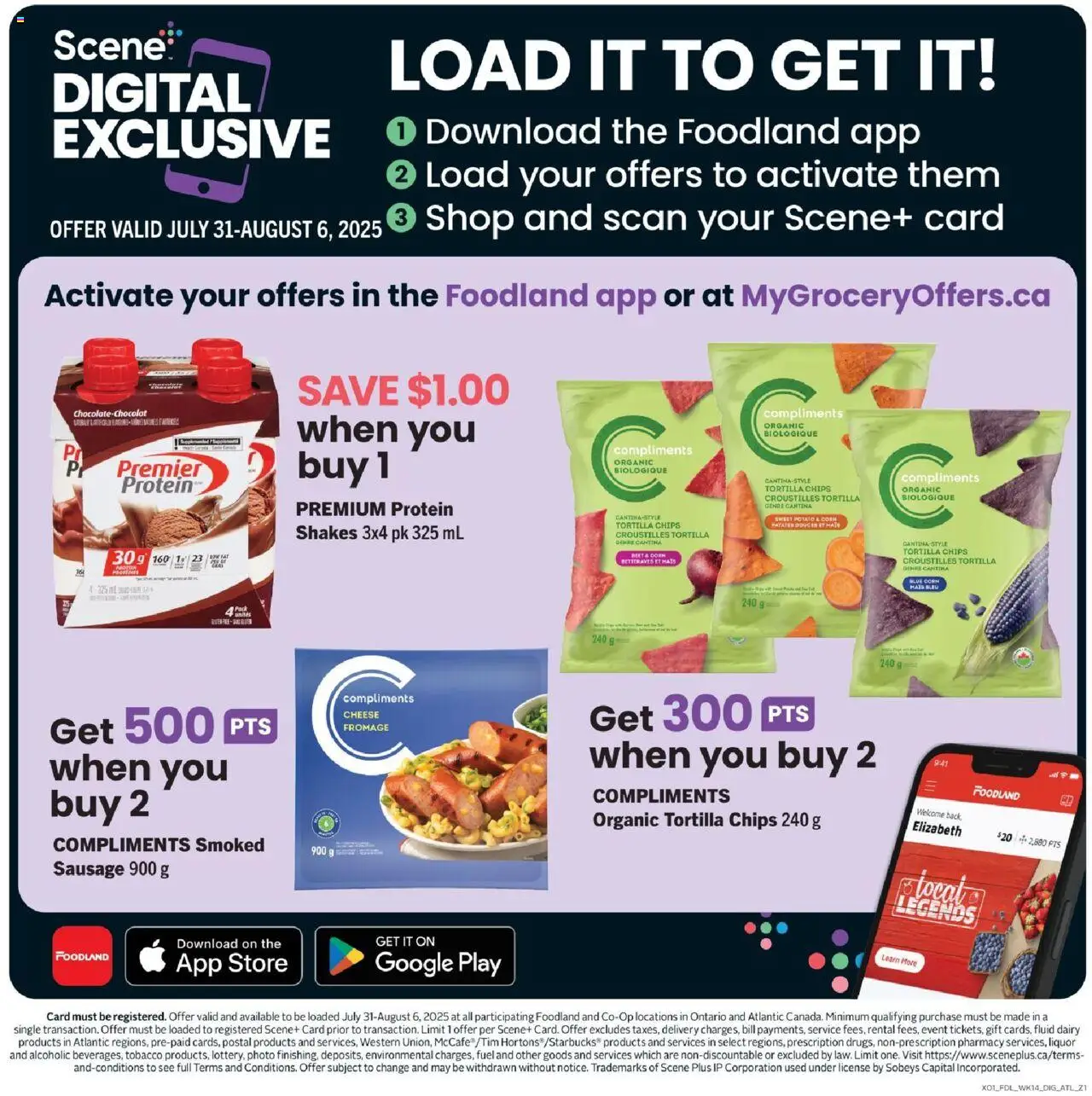 Foodland flyer valid from 31.07.2025 | Page: 12 | Products: Chips, Cheese