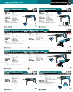 Vista previa de Makita - Catálogo, nuevo folleto de la tienda, válido en México a partir del 04.09.2025 | Página: 109 | Productos: Estuche, Cable, Rotomartillo, Llave