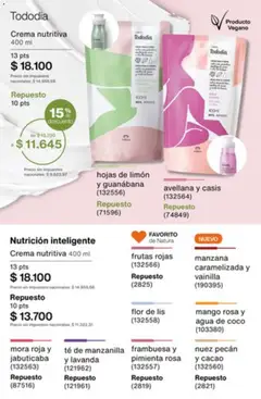 Vista previa Catálogo Natura Ciclo 1/2026 válido desde el 04.12.2025 | Página: 182 | Productos: Agua, Mango, Nuez, Crema