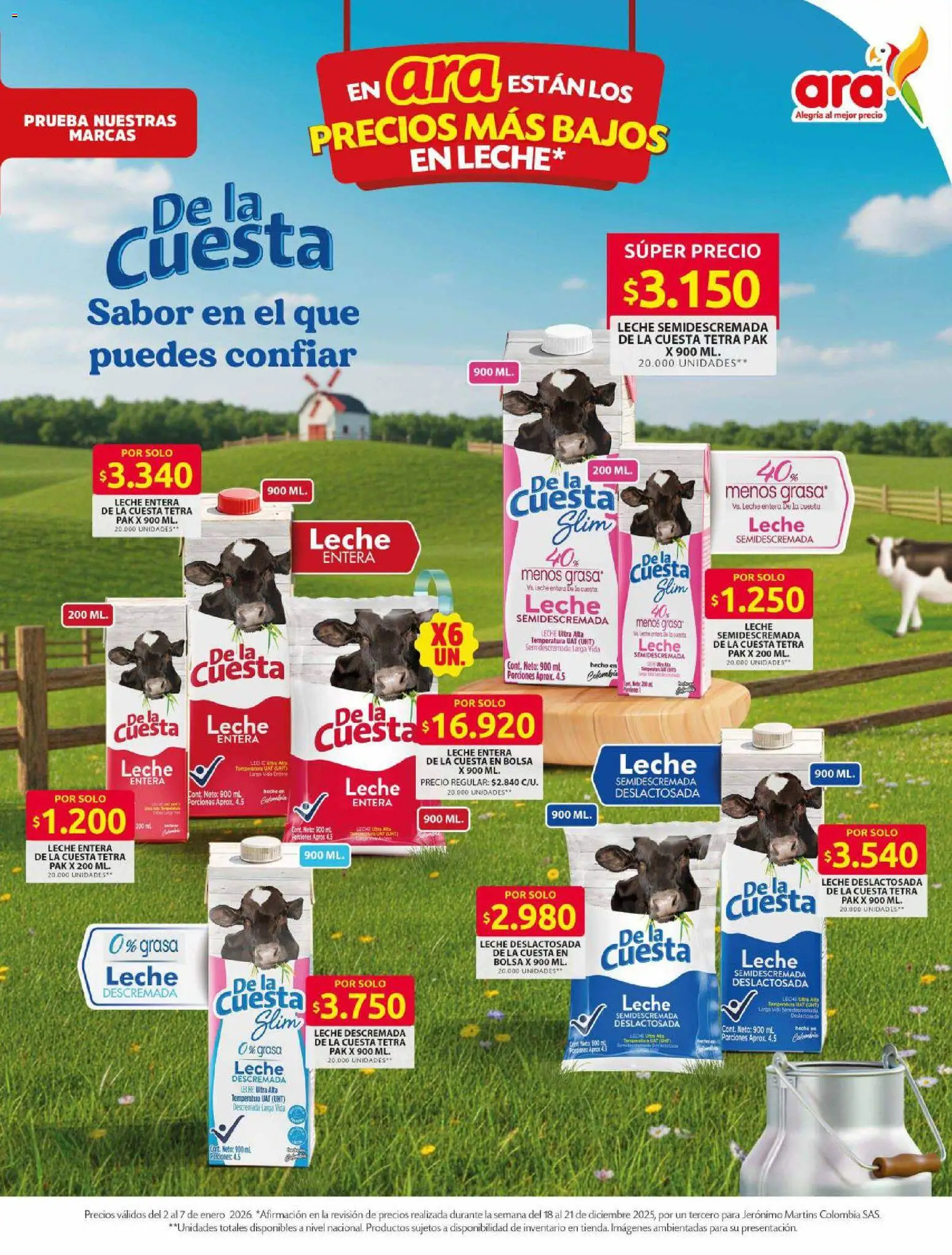 Ara revista - valida desde el 02.01.2026 | Página: 5 | Productos: Bolsa, Zuecos, Leche