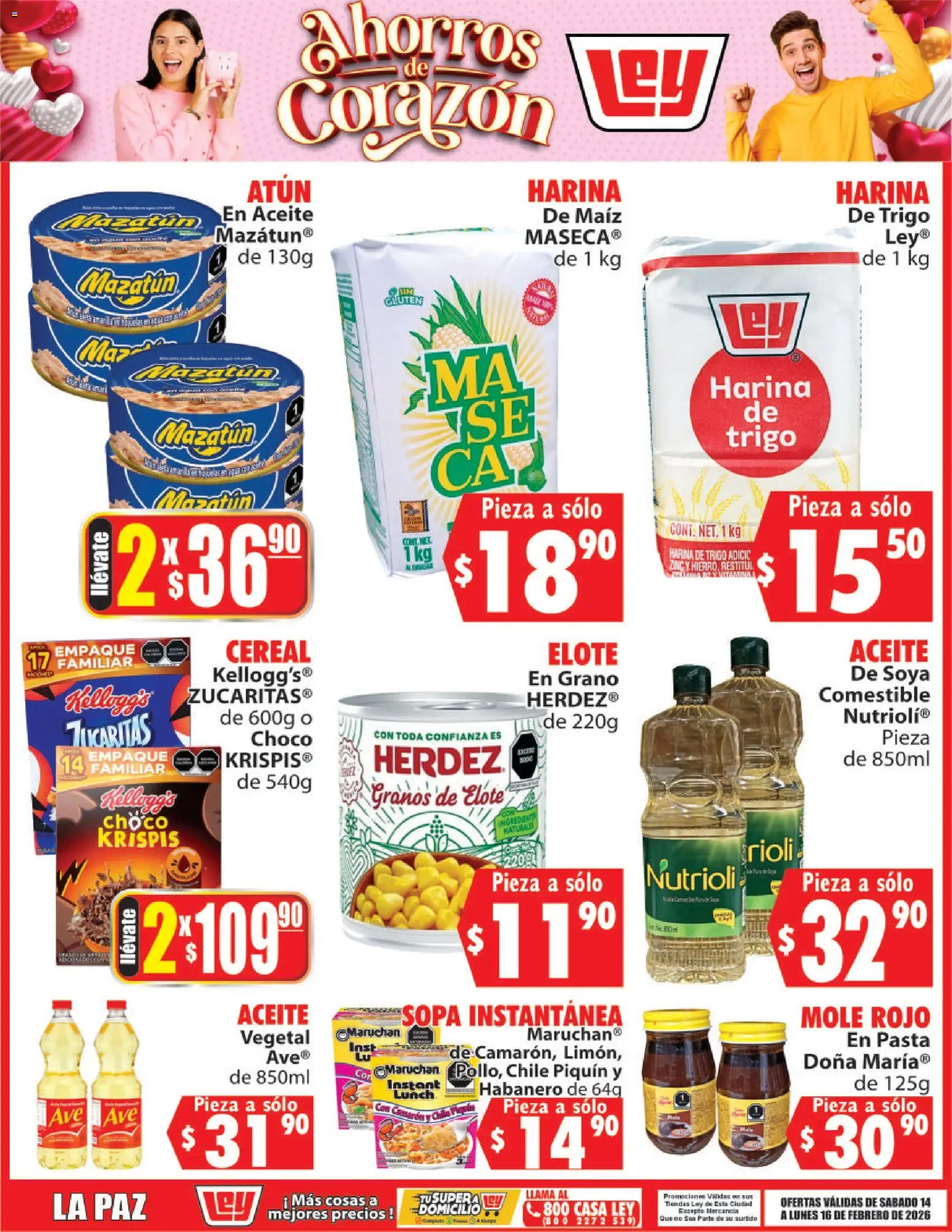 Nuevas ofertas de Casa Ley válidas en toda la República Mexicana desde el 14.02.2026. ¡Encuentra las mejores ofertas en Casa Ley folleto Ahorros de Corazón! | Página: 2