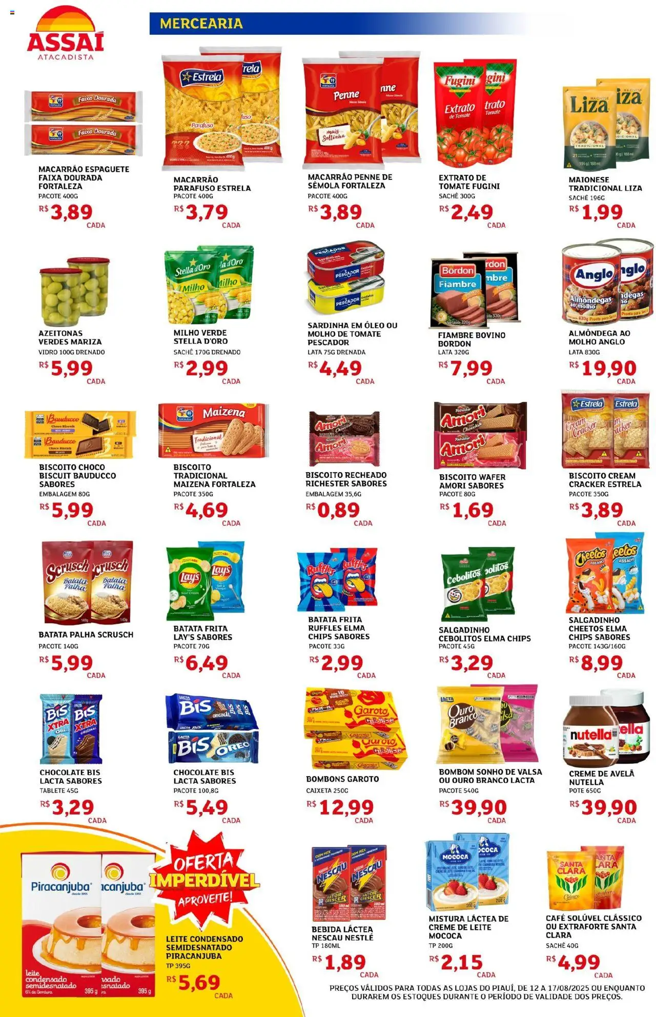 Assaí Atacadista Folheto - válido de 12.08.2025 | Página: 2 | Produtos: Milho verde, Leite, Maionese, Leite condensado