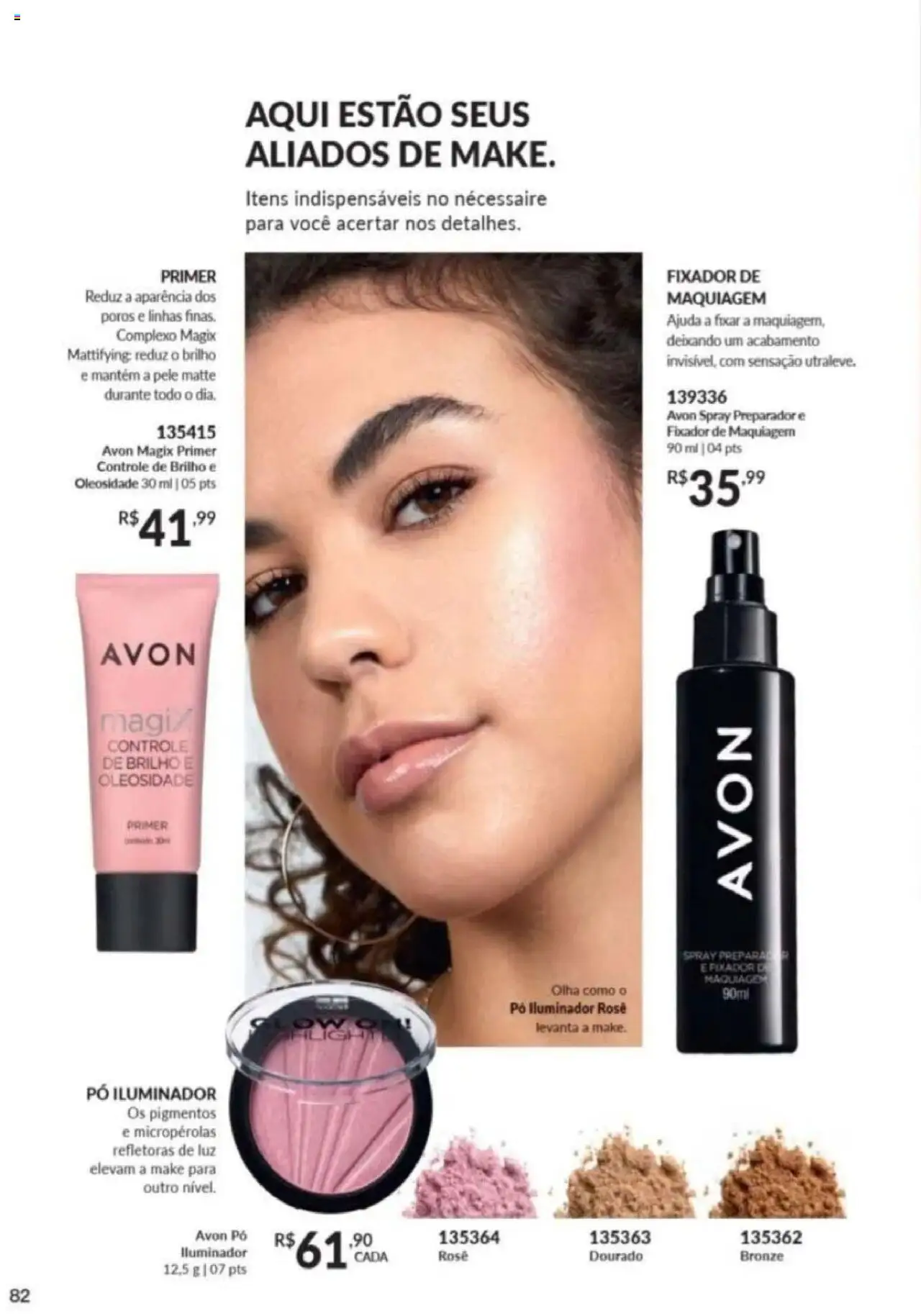 Avon Folheto - válido de 26.09.2025 | Página: 82 | Produtos: Pó, Necessaire, Iluminador, Fixador
