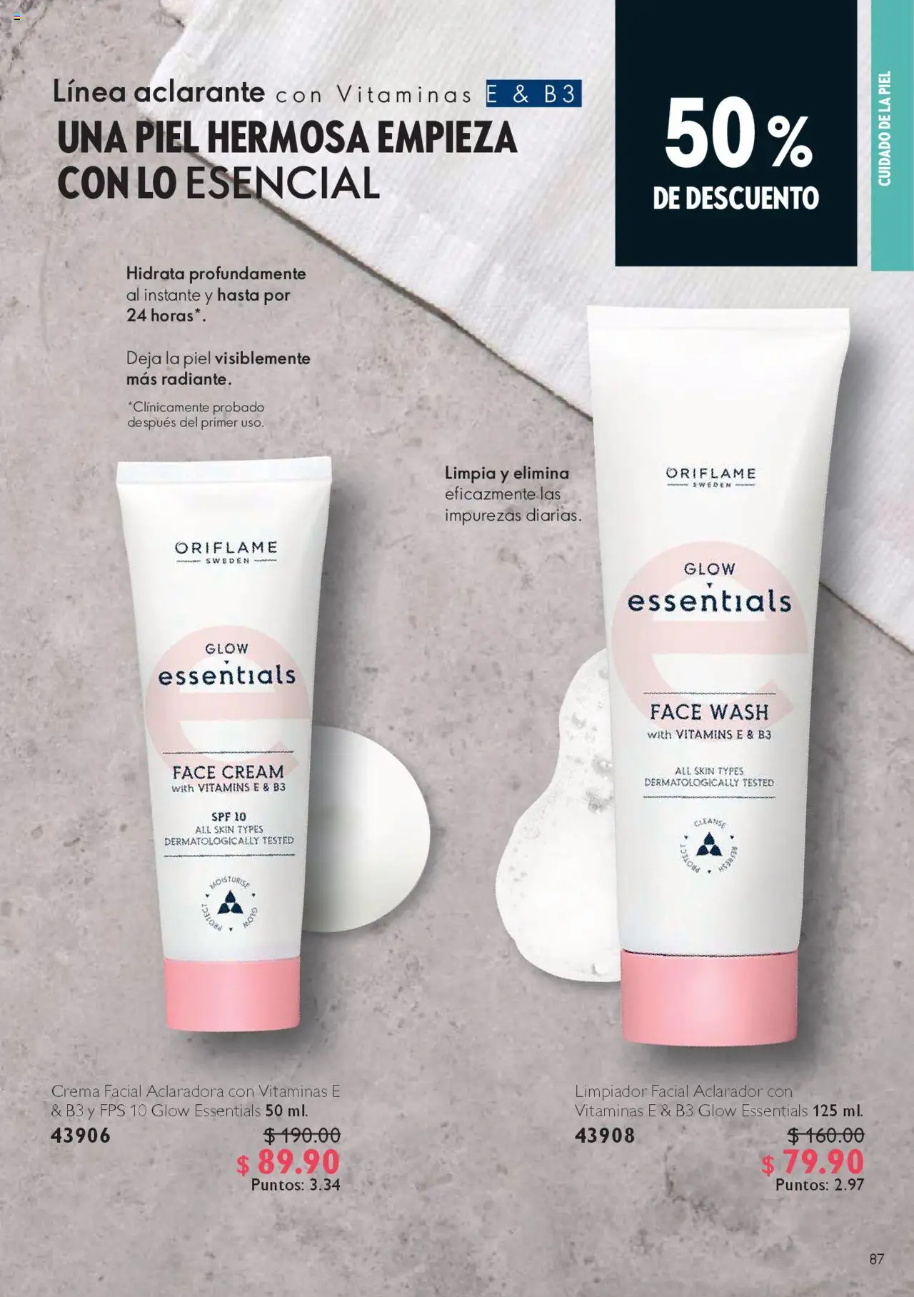 Nuevas ofertas de Oriflame válidas en toda la República Mexicana desde el 04.10.2025. ¡Encuentra las mejores ofertas en Oriflame - Campaña 14 2025! | Página: 87 | Productos: Crema, Limpiador, Vitaminas, Limpiador facial
