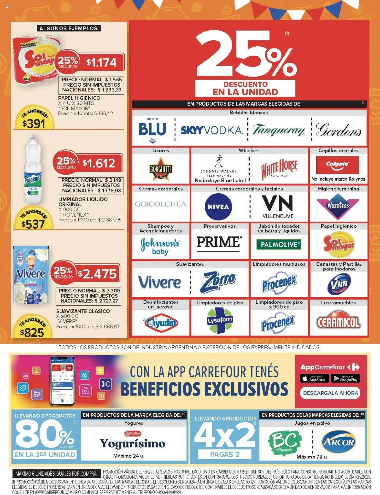 Carrefour Market catálogo - Chubut │ válido desde el 18.09.2025 | Página: 6 | Productos: Teléfono, Caso, Jabón, Limpiador