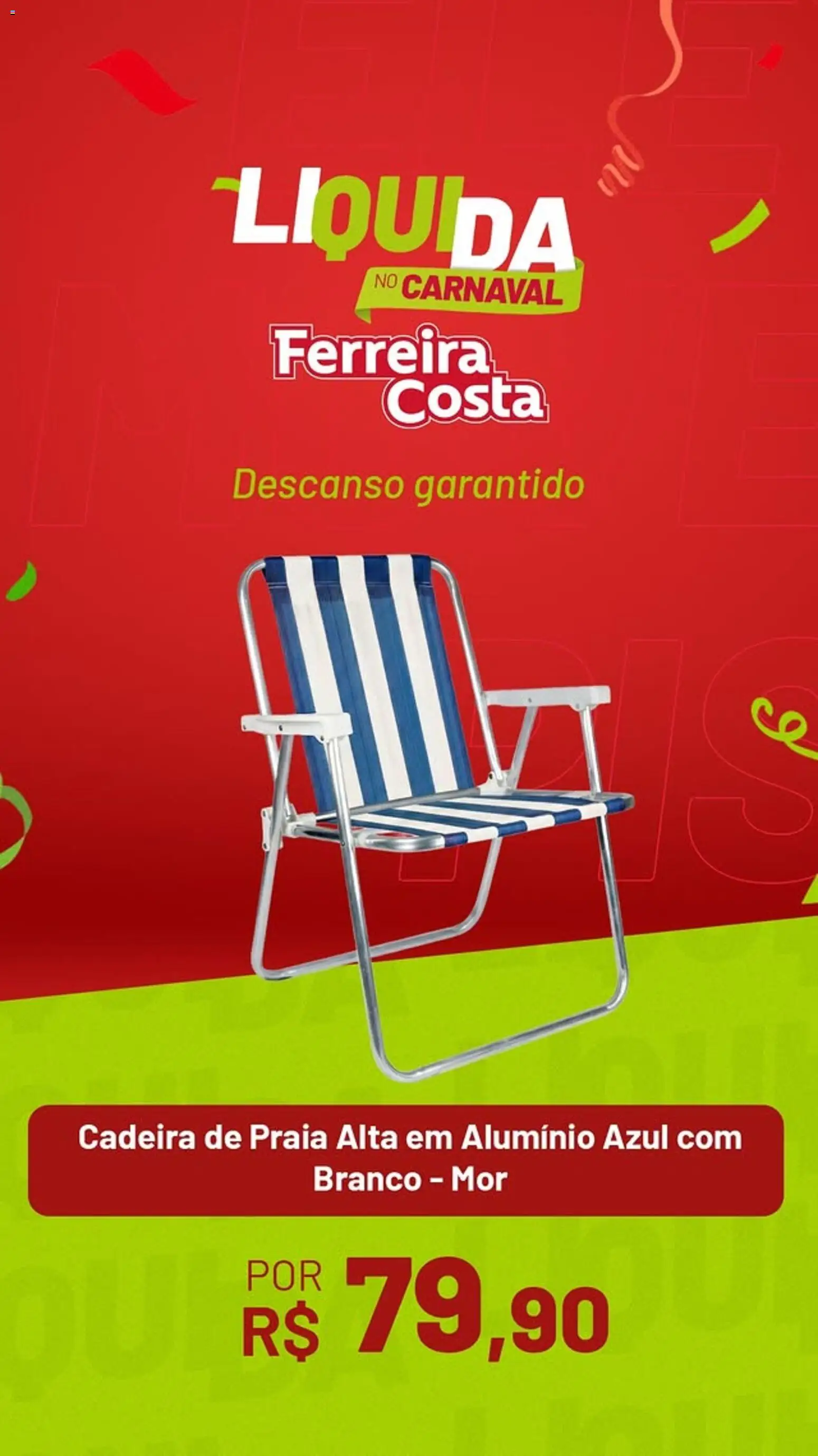 Ferreira Costa Folheto - válido de 26.01.2026 | Página: 12 | Produtos: Cadeira de praia, Cadeira