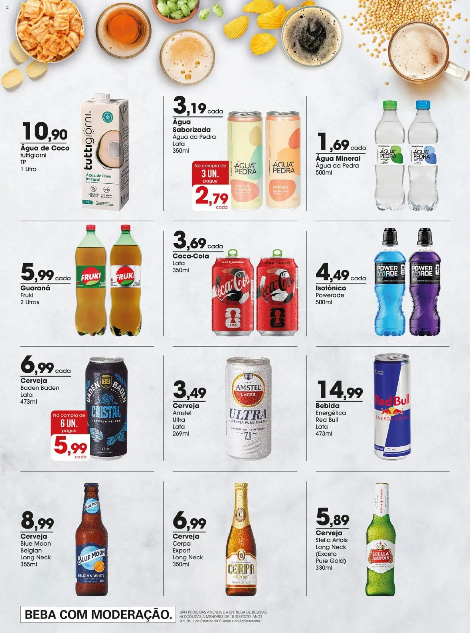 Zaffari Folheto - válido de 28.04.2026 | Página: 17 | Produtos: Pêssego, Hortelã, Guaraná, Cerveja