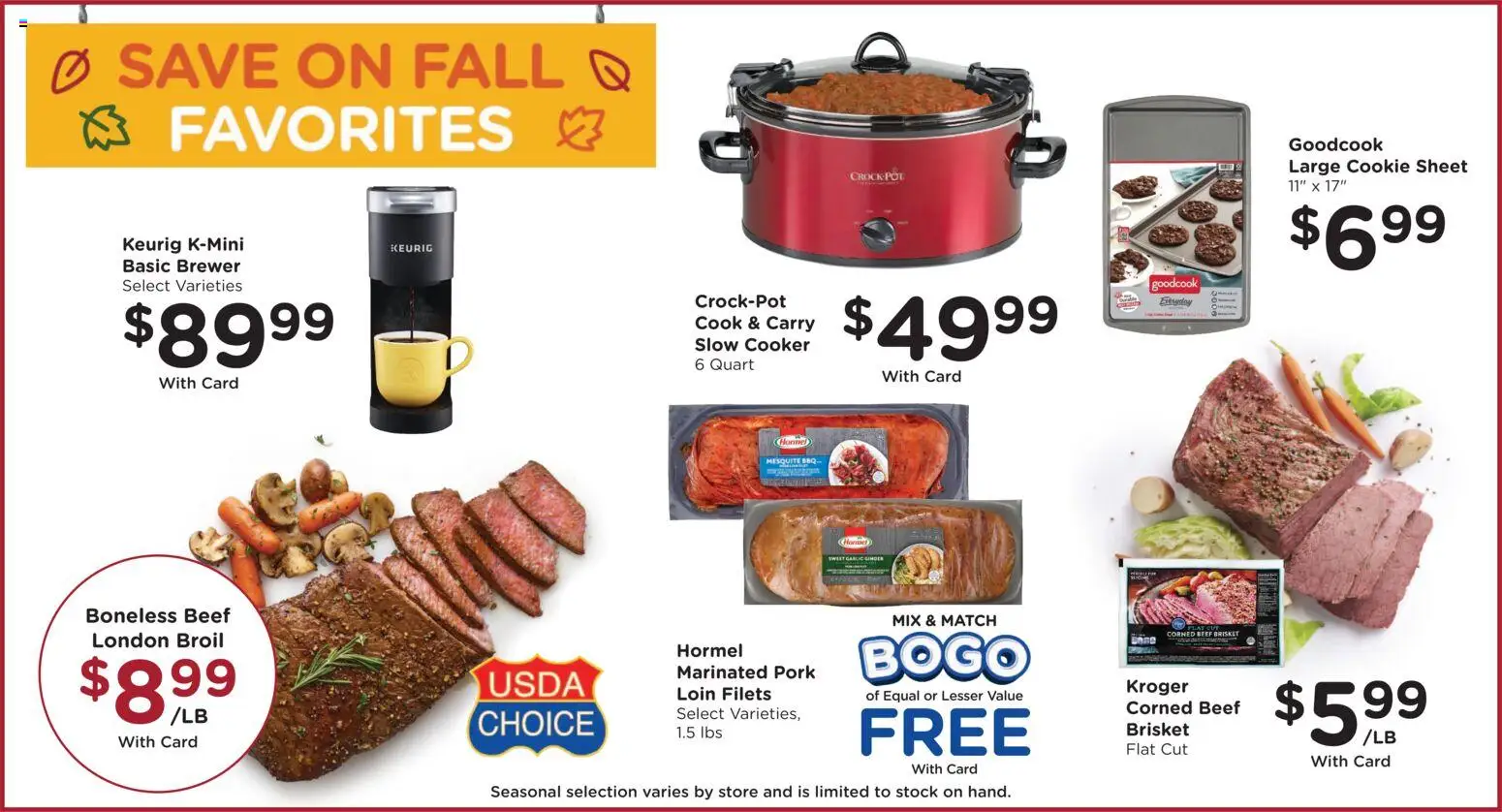 King Soopers Weekly Ad - valid from 29.10.2025 | Page: 11 | Products: Cooker, Beef, Garlic, Sheet