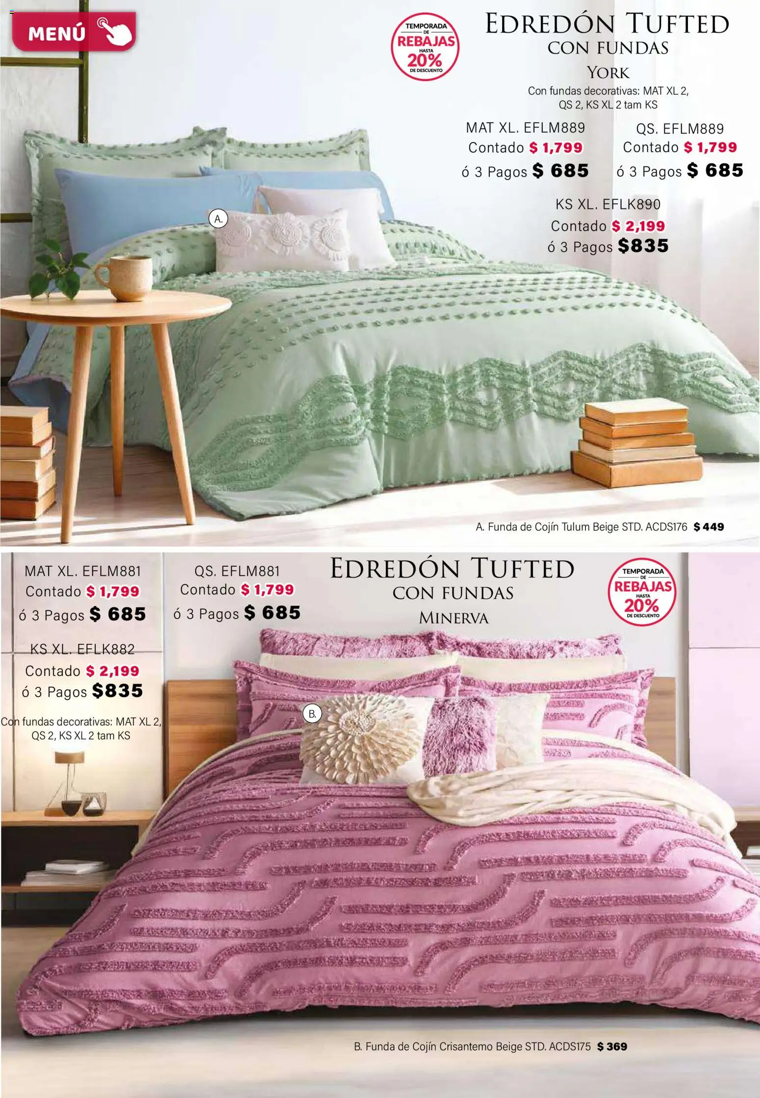 Nuevas ofertas de Colchas Concord válidas en toda la República Mexicana desde el 01.02.2026. ¡Encuentra las mejores ofertas en Colchas Concord catálogo! | Página: 21 | Productos: Funda