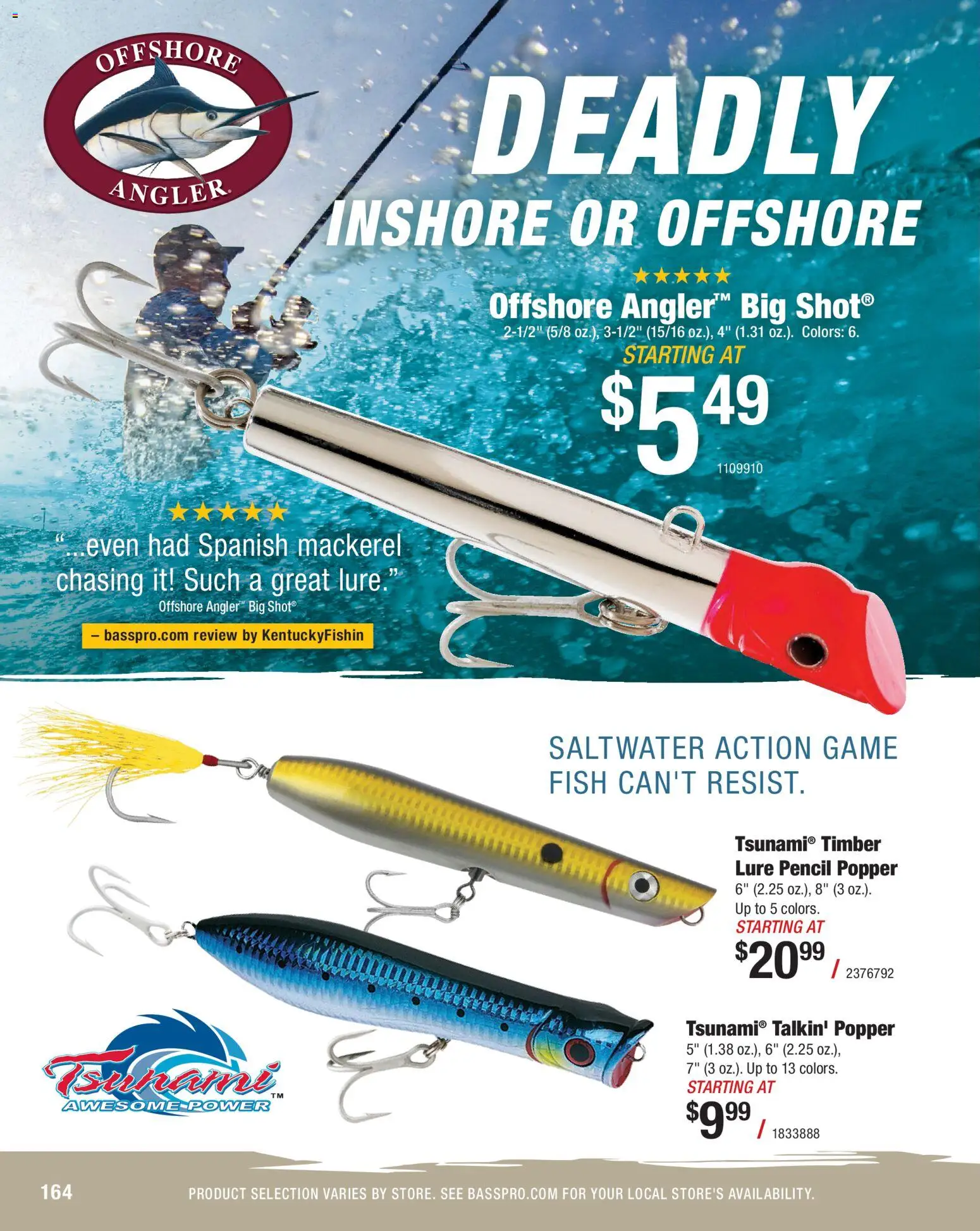 Cabela's Saltwater Specialist 26 - valid from 15.12.2025 | Page: 164 | Products: Pencil, Fish, Lure, Game