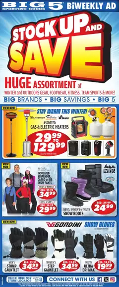 Preview of Big 5 Sporting Goods weekly ads valid from 09.01.2026