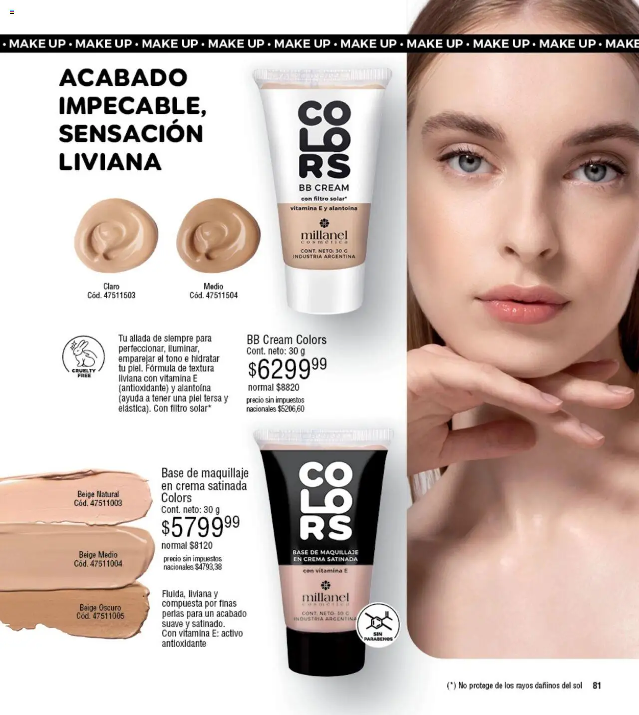 Millanel - Catálogo │ válido desde el 20.10.2025 | Página: 81 | Productos: Base de maquillaje, Maquillaje, Crema