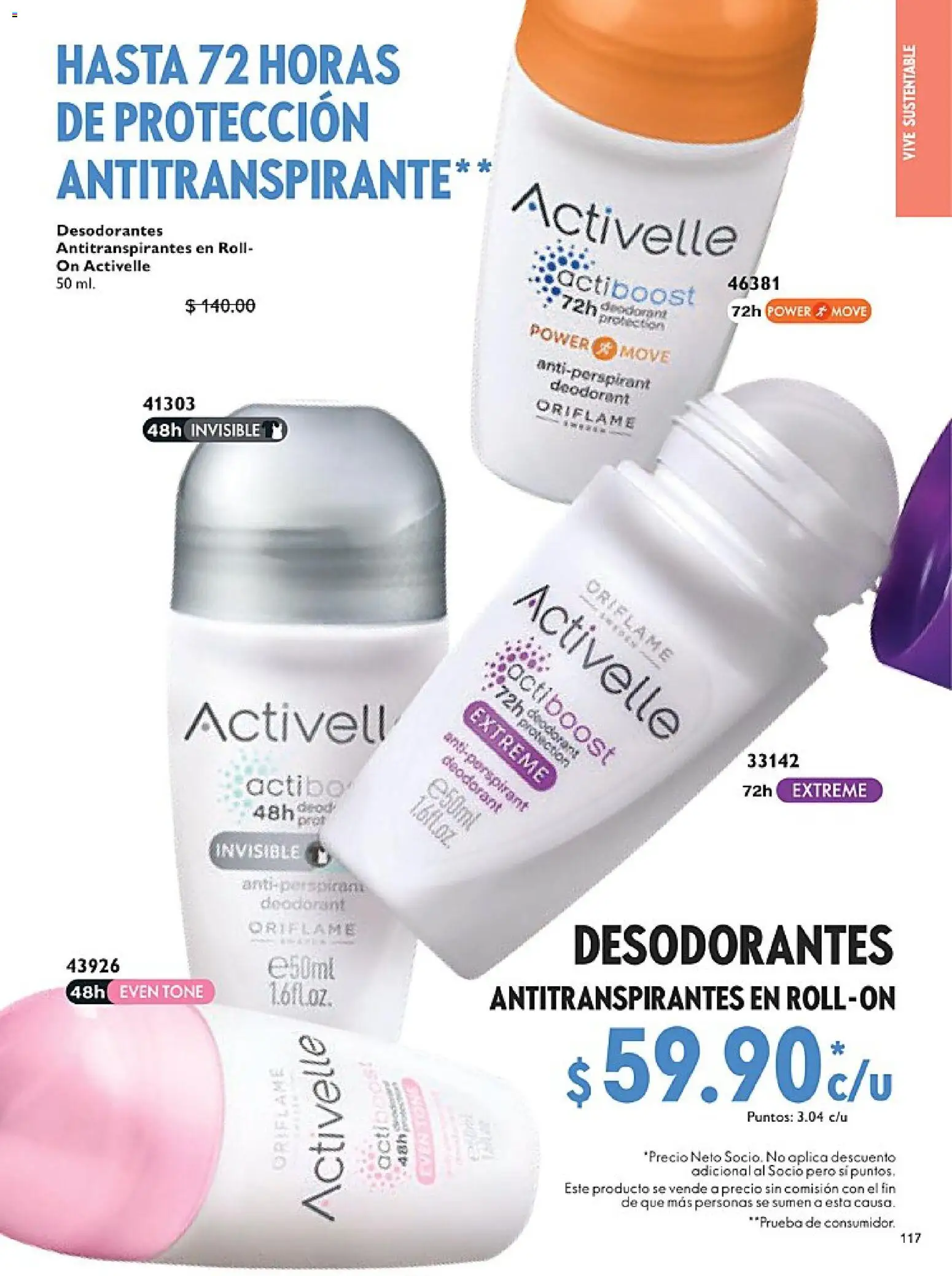 Nuevas ofertas de Oriflame válidas en toda la República Mexicana desde el 14.02.2026. ¡Encuentra las mejores ofertas en Oriflame campaña 3 2026! | Página: 117 | Productos: Antitranspirante