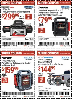 Preview of Harbor Freight weekly ads valid from 23.03.2026 | Page: 14 | Products: Compressor, Battery, Wire, Starter
