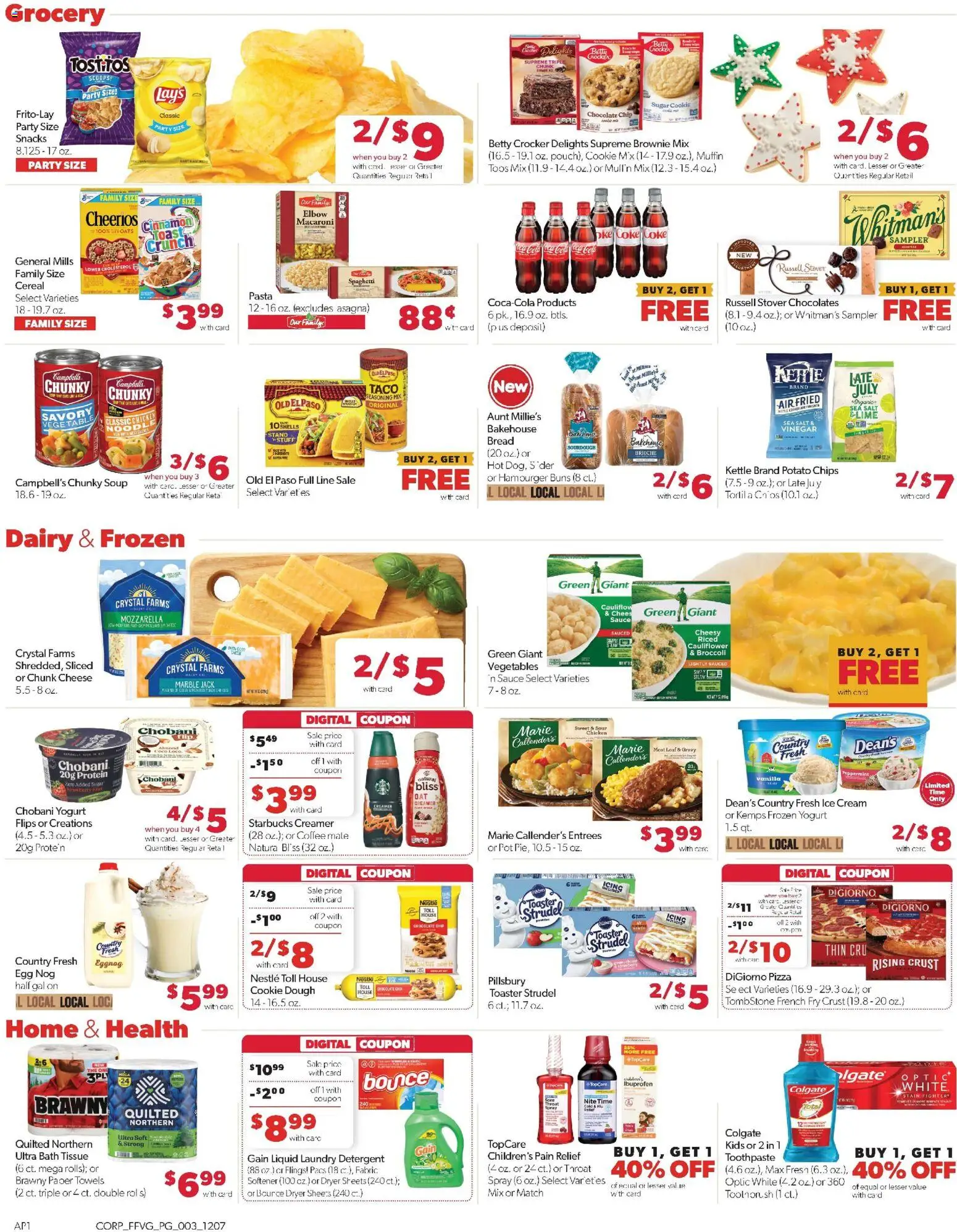 Family Fare Weekly Ad - MI - valid from 07.12.2025 | Page: 4 | Products: Vinegar, Peppermint, Pasta, Chocolate Chip