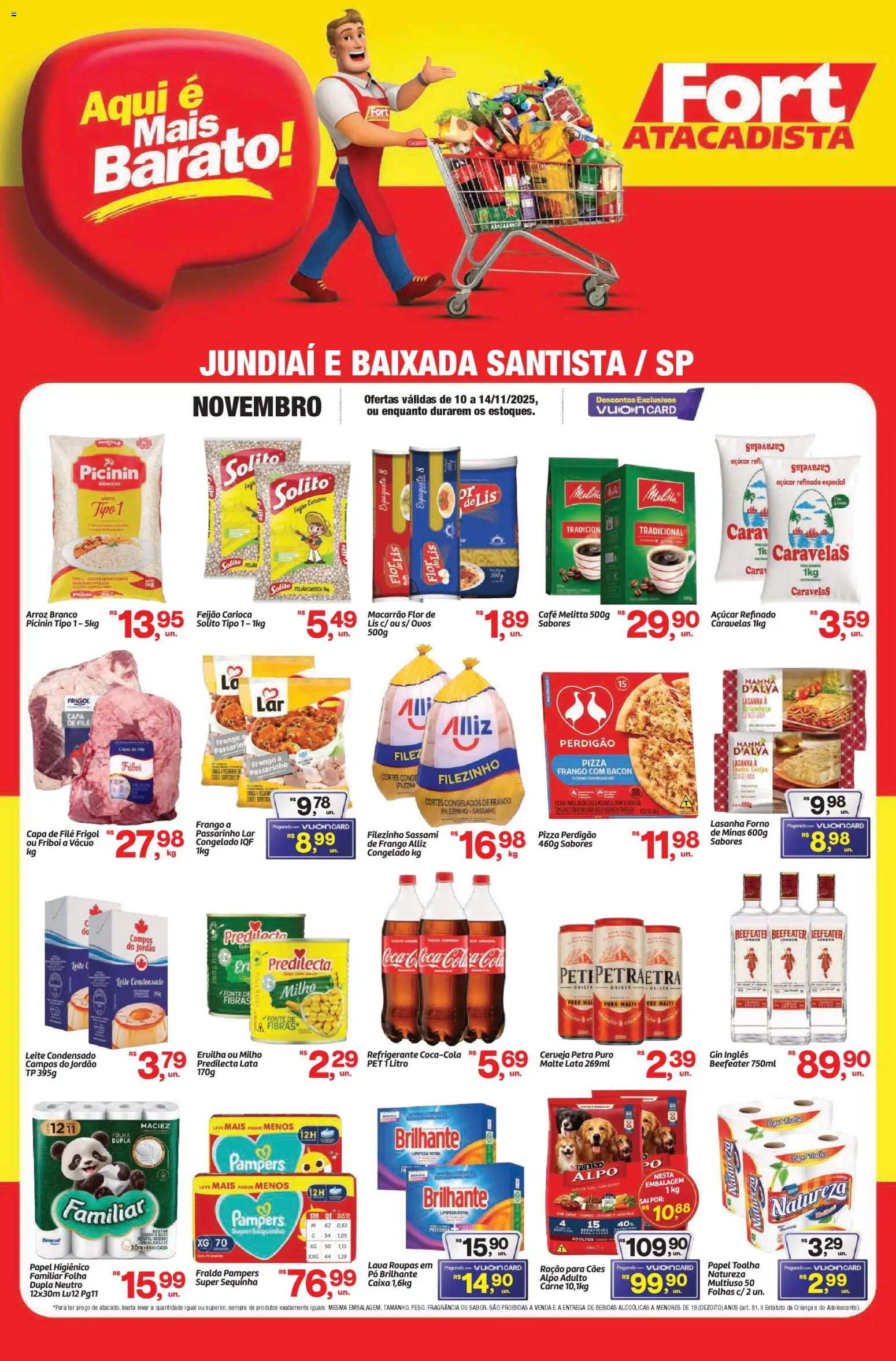Fort Atacadista Folheto - válido de 10.11.2025 | Página: 1 | Produtos: Forno, Pampers, Cola, Gin