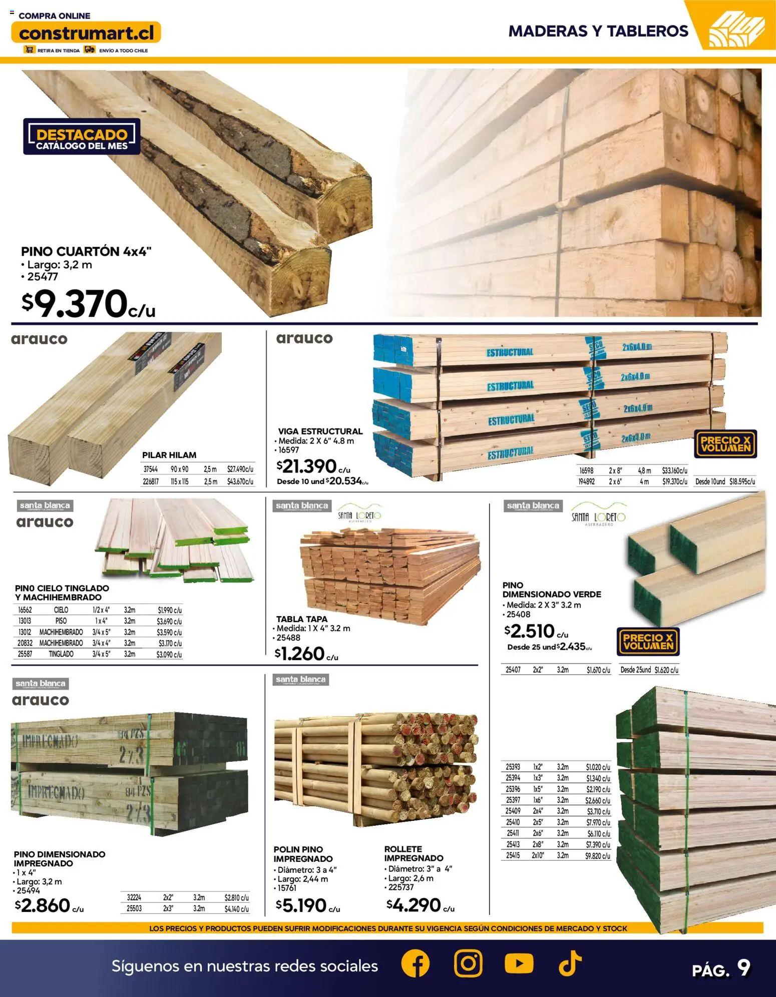 Construmart Ofertas │ válido desde el 01.04.2026 | Página: 9 | Productos: Viga