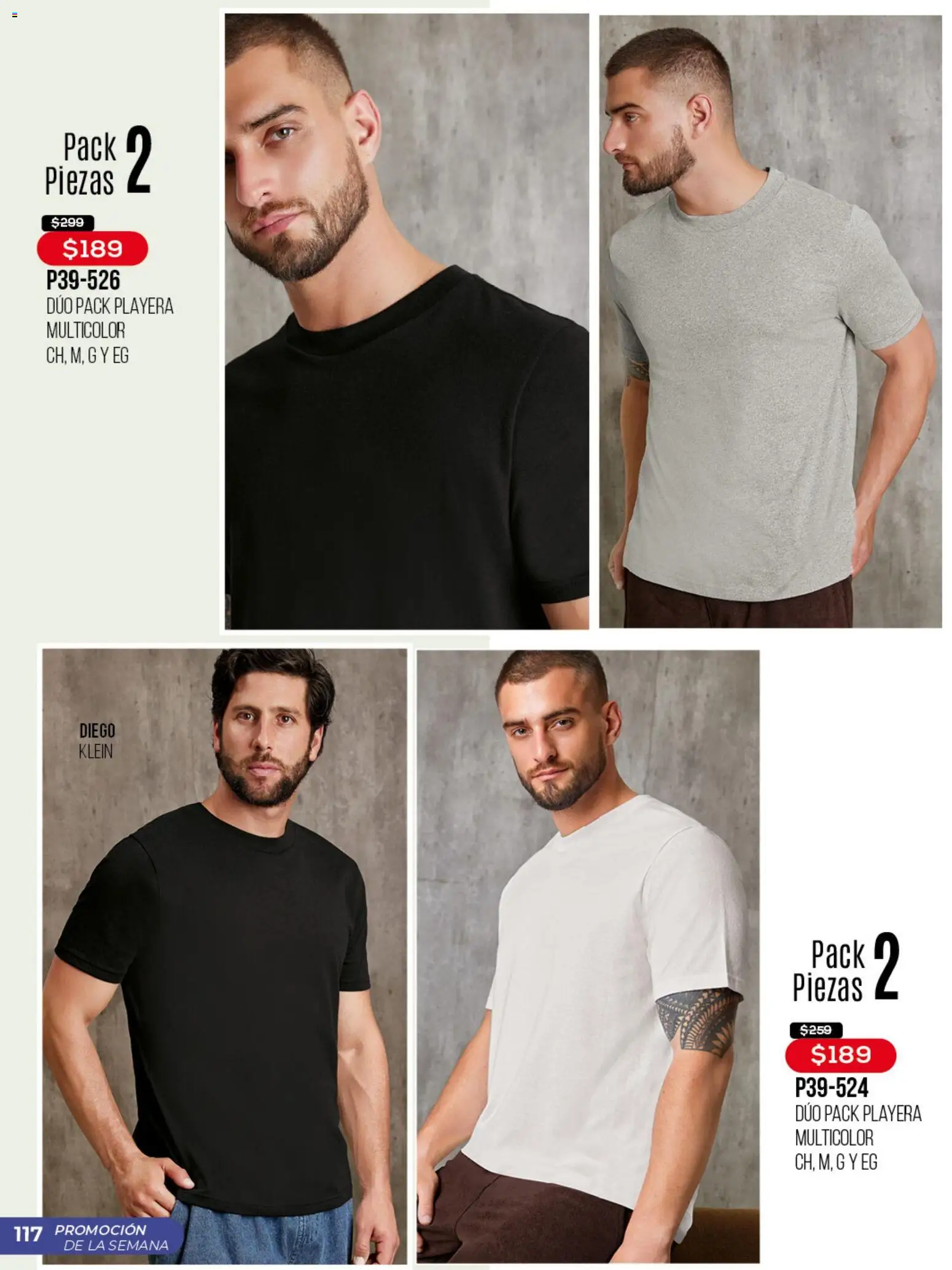 Nuevas ofertas de Cklass válidas en toda la República Mexicana desde el 30.03.2026. ¡Encuentra las mejores ofertas en Cklass catálogo Promo semanal! | Página: 118 | Productos: Playera