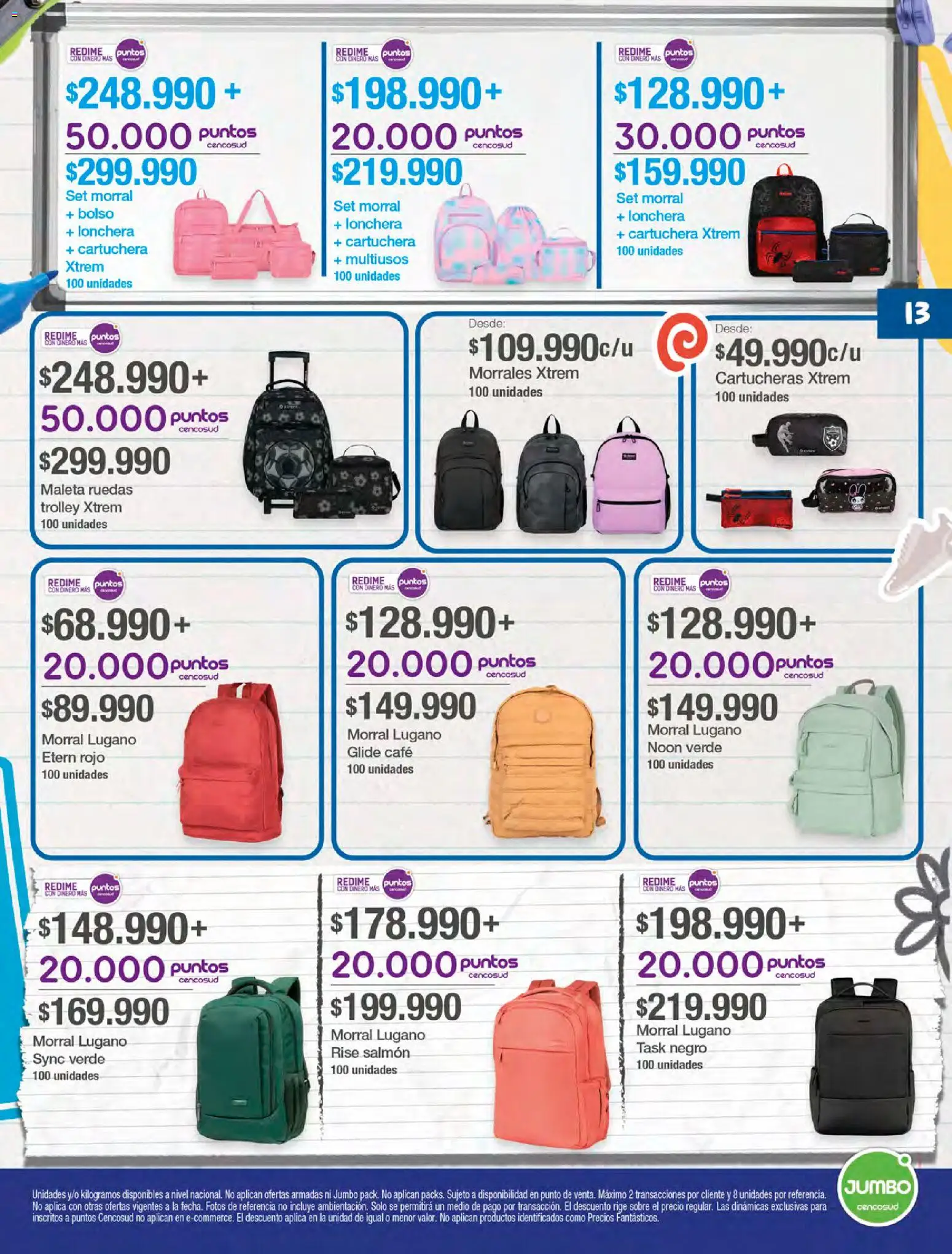 Jumbo revista - valida desde el 14.01.2026 | Página: 13 | Productos: Bolso, Maleta, Sobre, Morral