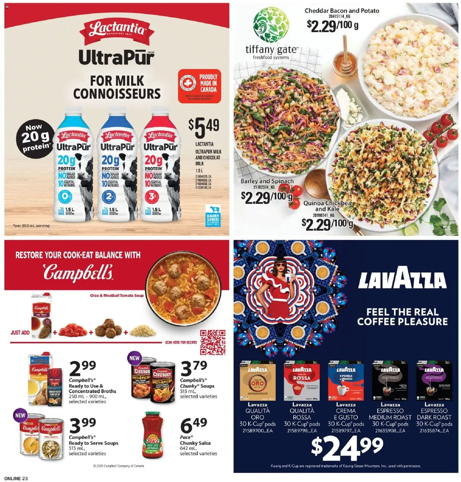Fortinos flyer valid from 30.10.2025 | Page: 23 | Products: Milk, Coffee