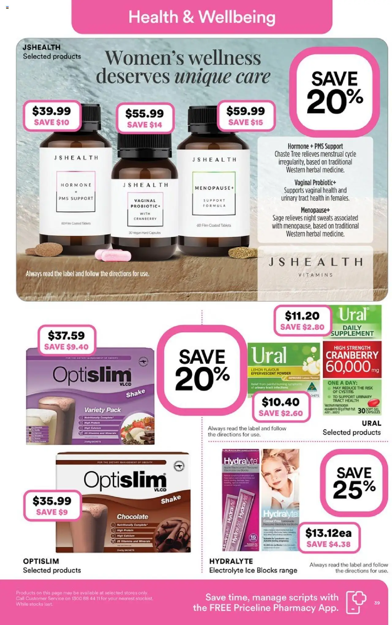 Priceline Pharmacy catalogue - valid from 02.07.2025 | Page: 39 | Products: Powder, Chocolate, Lemon, Tablets