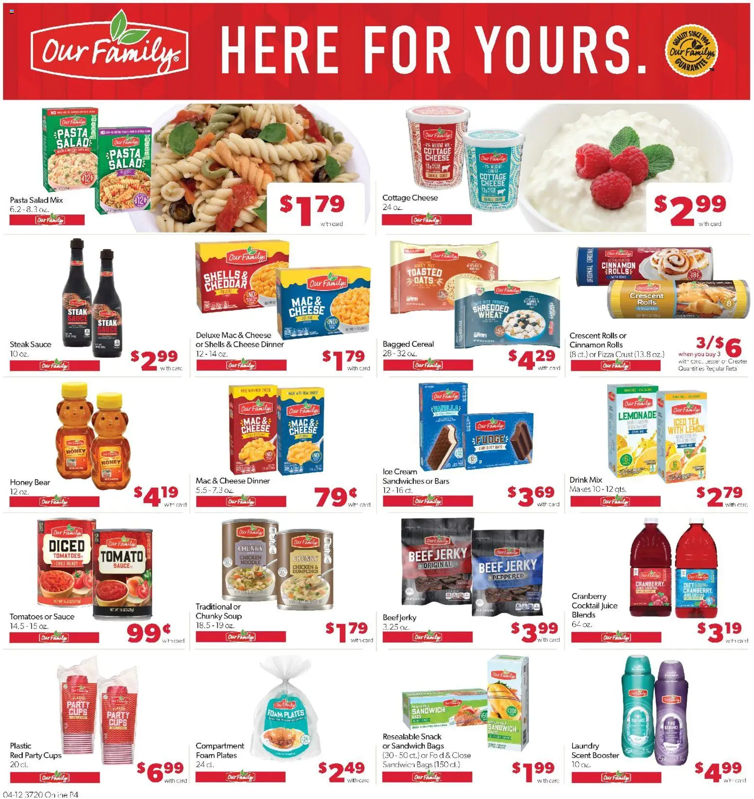 Family Fare Weekly Ad - NE - valid from 12.04.2026 | Page: 8 | Products: Cheese, Tomatoes, Beef, Ice cream