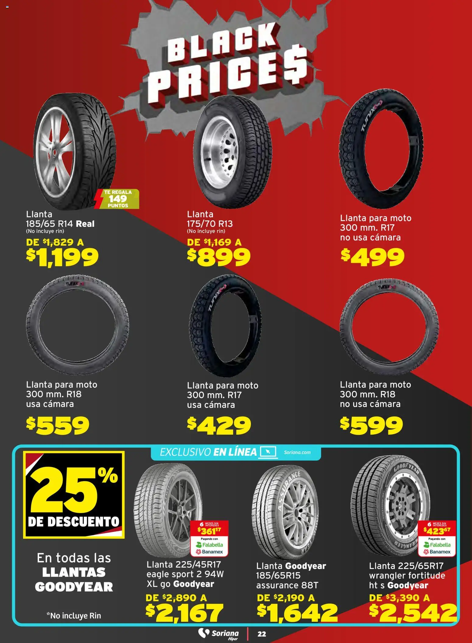 Nuevas ofertas de Soriana válidas en toda la República Mexicana desde el 21.11.2025. ¡Encuentra las mejores ofertas en Soriana - Black Prices Híper Nacional! | Página: 22 | Productos: Cámara, Té