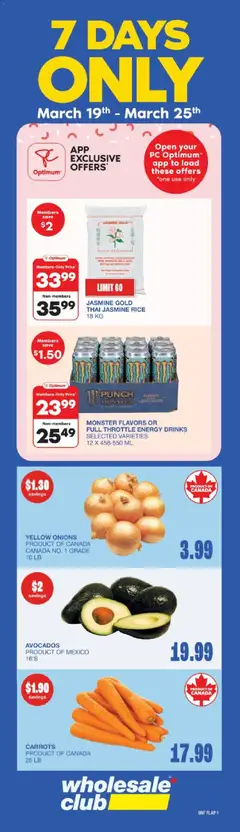 Preview of Wholesale Club weekly flyer / circulaire from shop Wholesale Club valid from 12.03.2026