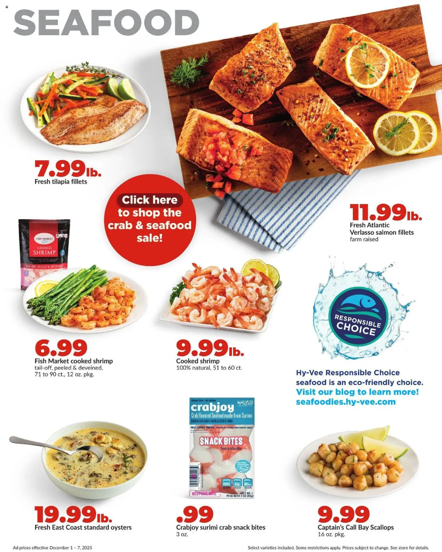 HyVee Weekly Ad - valid from 01.12.2025 | Page: 14 | Products: Fish, Seafood