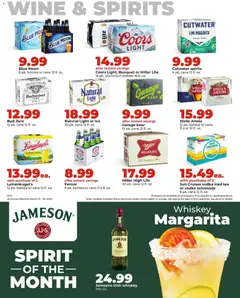 Preview of HyVee weekly ads valid from 23.03.2026 | Page: 34 | Products: Wine, Beer, Whiskey, Lime