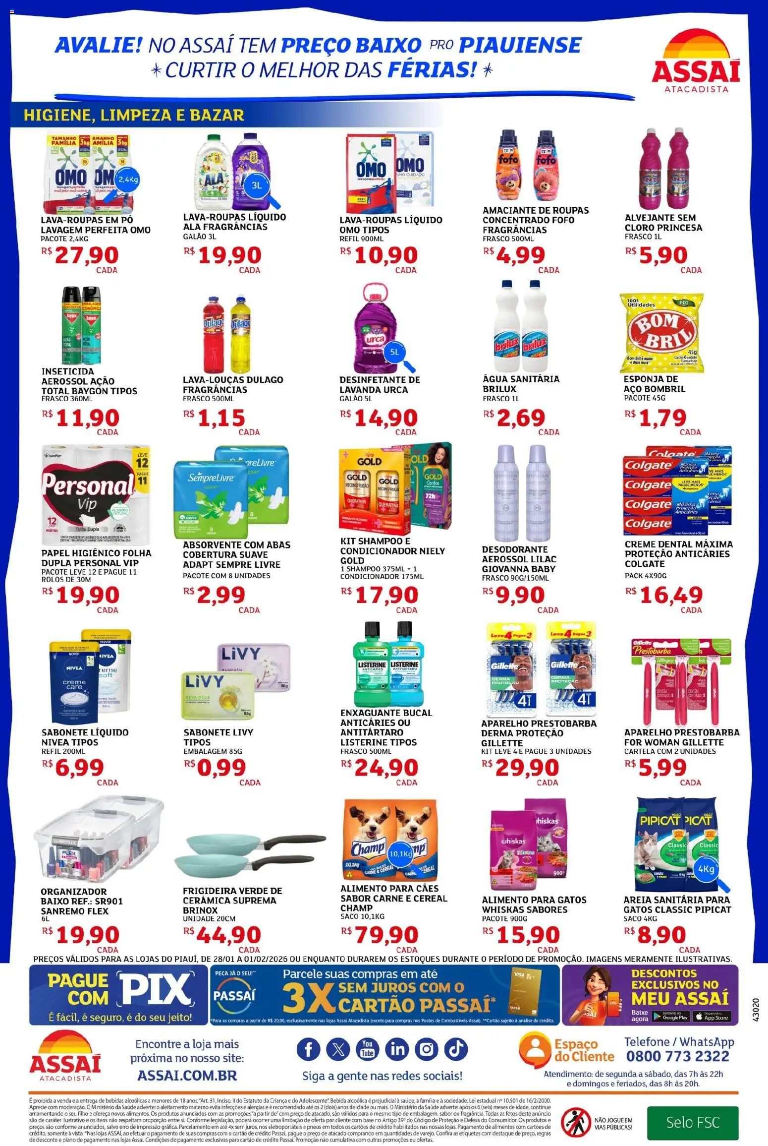 Assaí Atacadista Folheto - válido de 28.01.2026 | Página: 4 | Produtos: Pneus, Roupas, Telefone, Sempre Livre