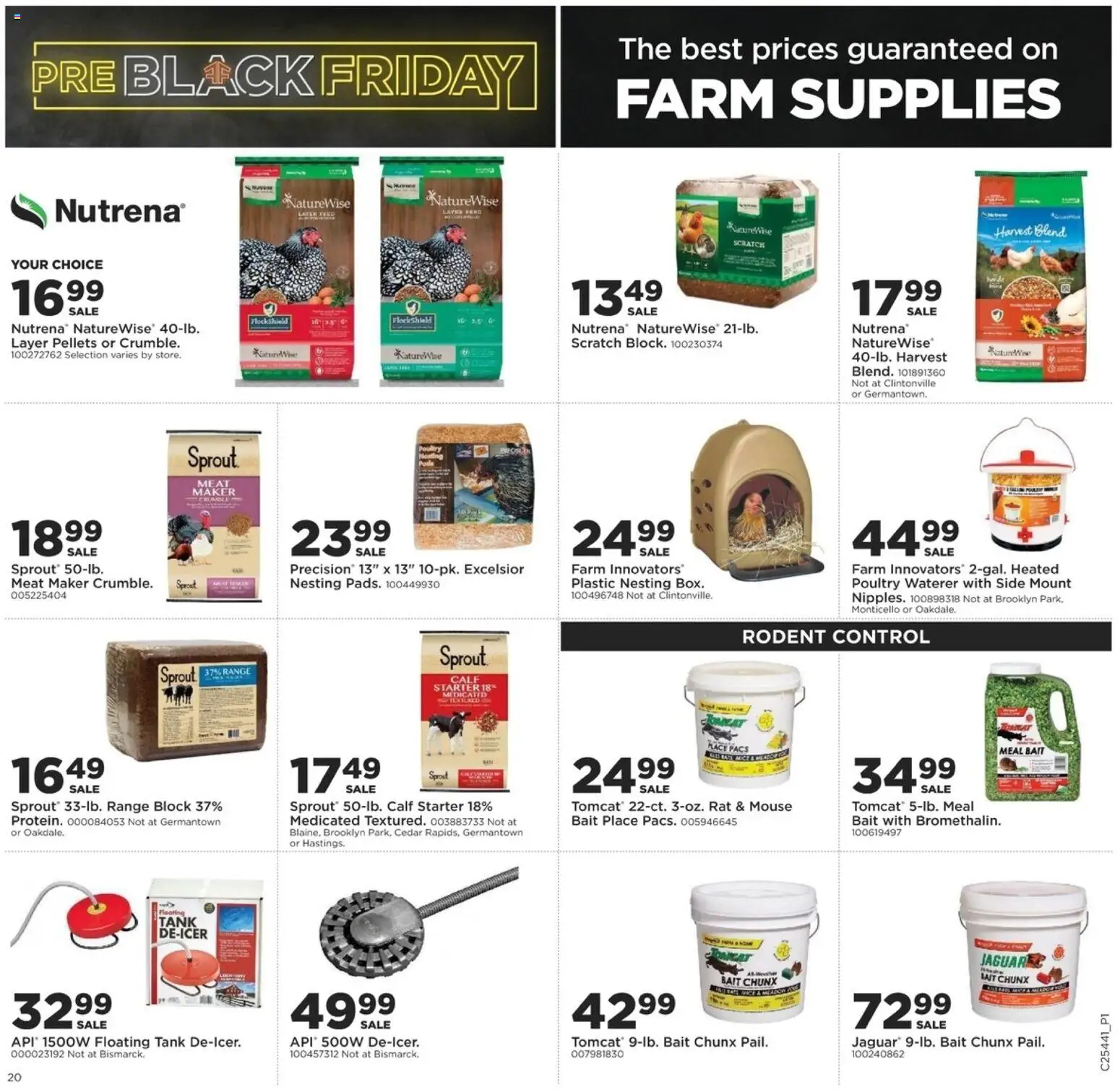 Mills Fleet Farm Weekly Ad - valid from 30.10.2025 | Page: 24 | Products: Starter, Poultry, Mouse, Bait
