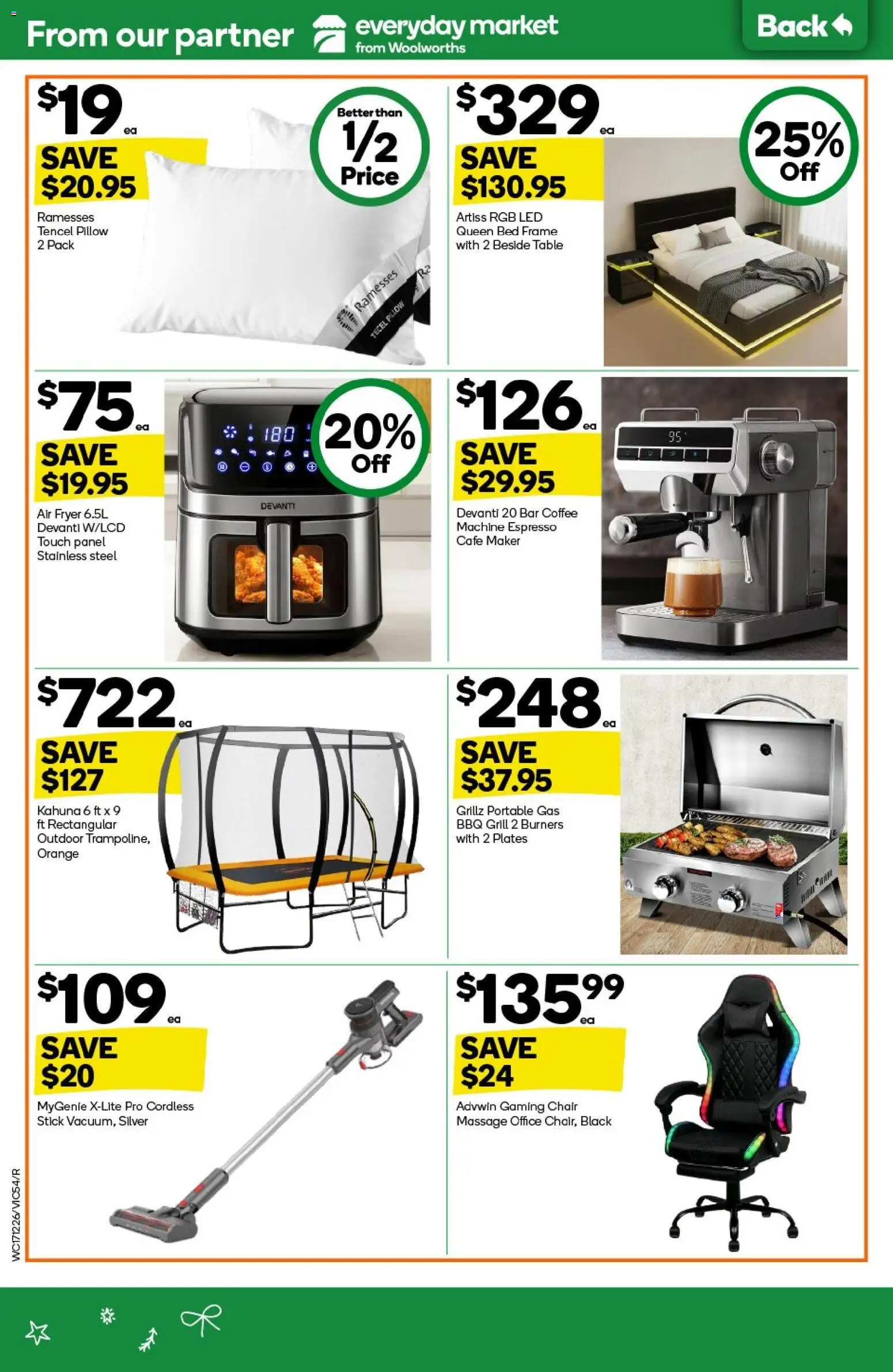 Woolworths catalogue - valid from 17.12.2025 | Page: 54 | Products: Portable, Grill, Bed, Pillow