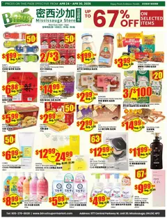 Preview of Btrust Supermarket weekly flyer - Mississauga from shop Btrust Supermarket valid from 24.04.2026