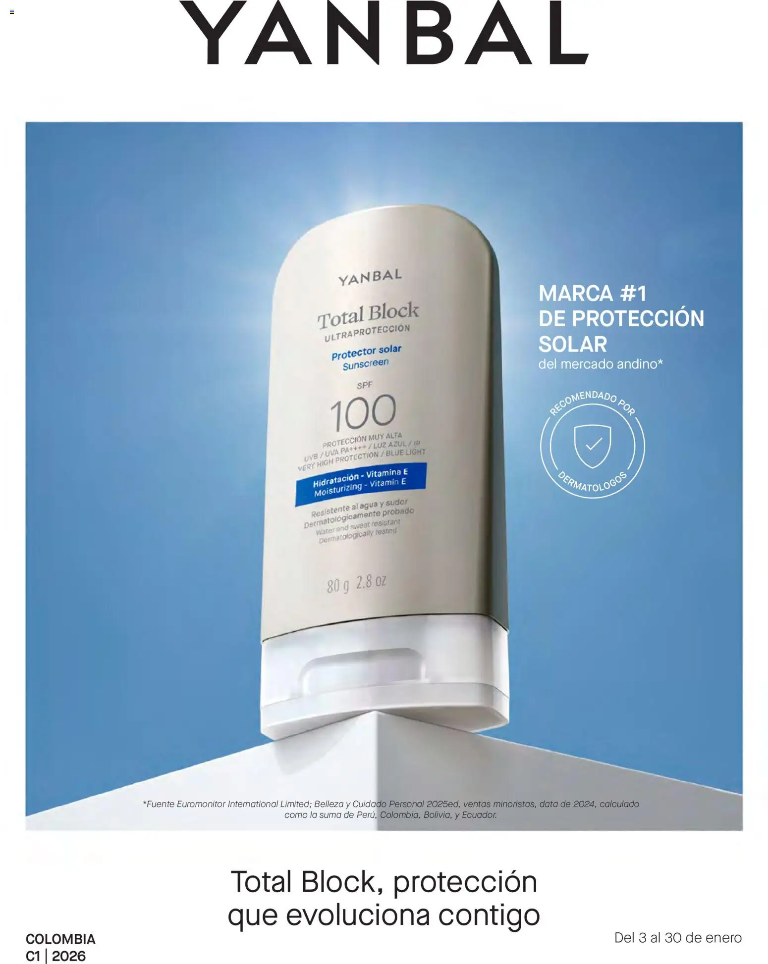 Yanbal revista - valida desde el 03.01.2026 | Página: 1 | Productos: Agua, Uva, Protector solar