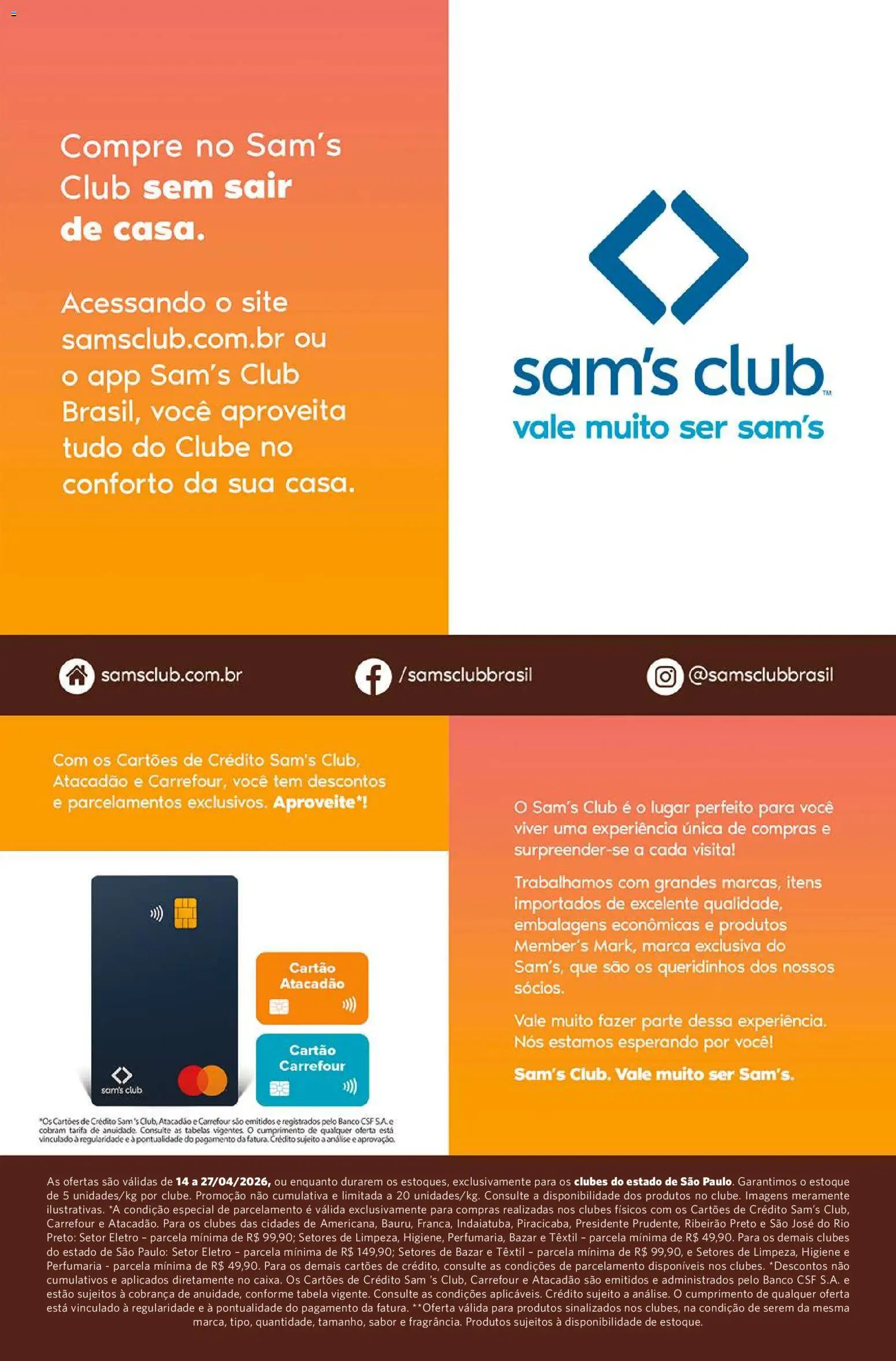 Sam's Club Folheto - válido de 14.04.2026 | Página: 13 | Produtos: Banco