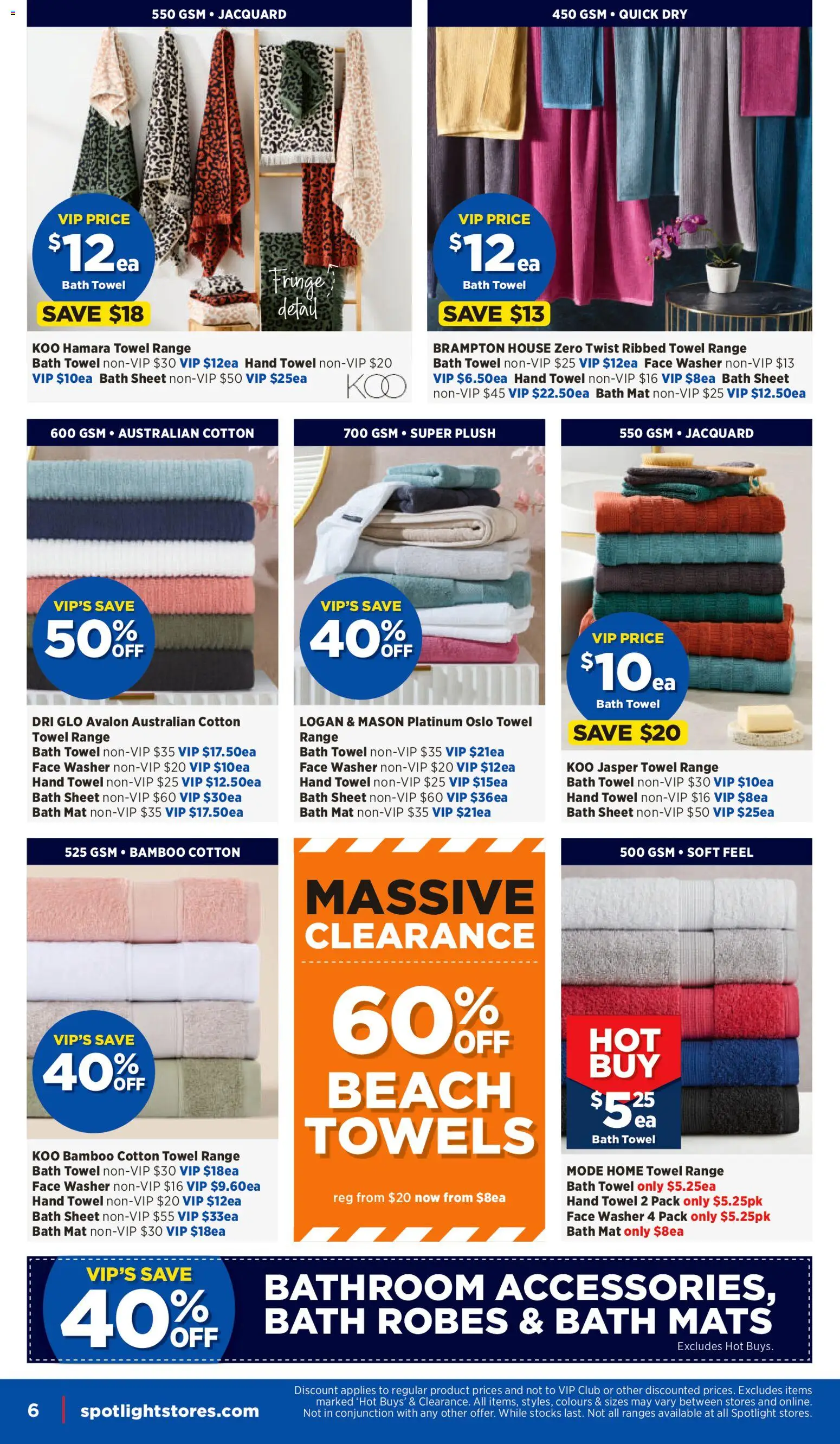 Spotlight catalogue - valid from 21.01.2026 | Page: 6 | Products: Bath, Towels, Washer, Bathroom