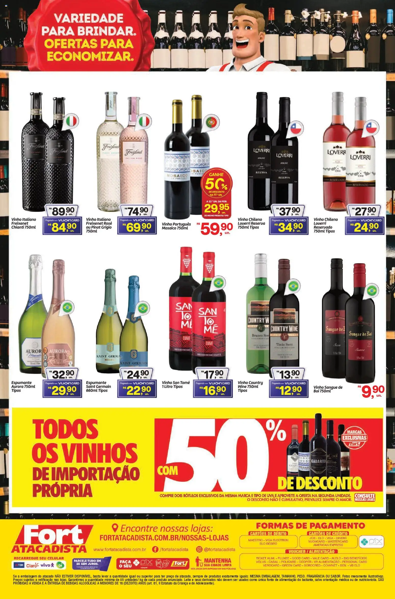 Fort Atacadista Folheto - válido de 31.10.2025 | Página: 2 | Produtos: Celular, Fragrância, Leite, Vinho