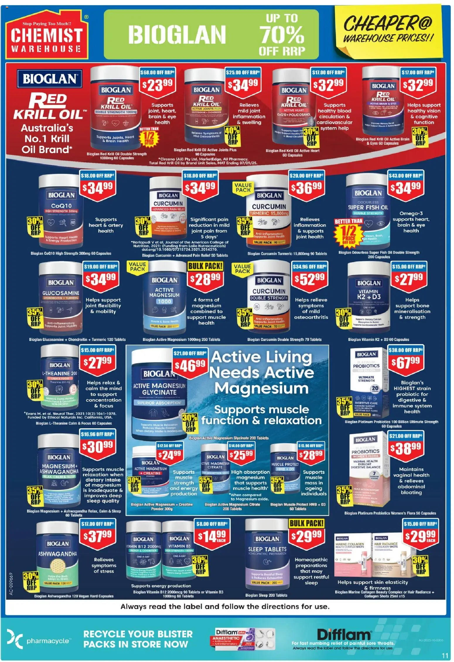 Chemist Warehouse catalogue - valid from 01.01.2026 | Page: 11 | Products: Powder, Fish, Vitamin, Pain relief